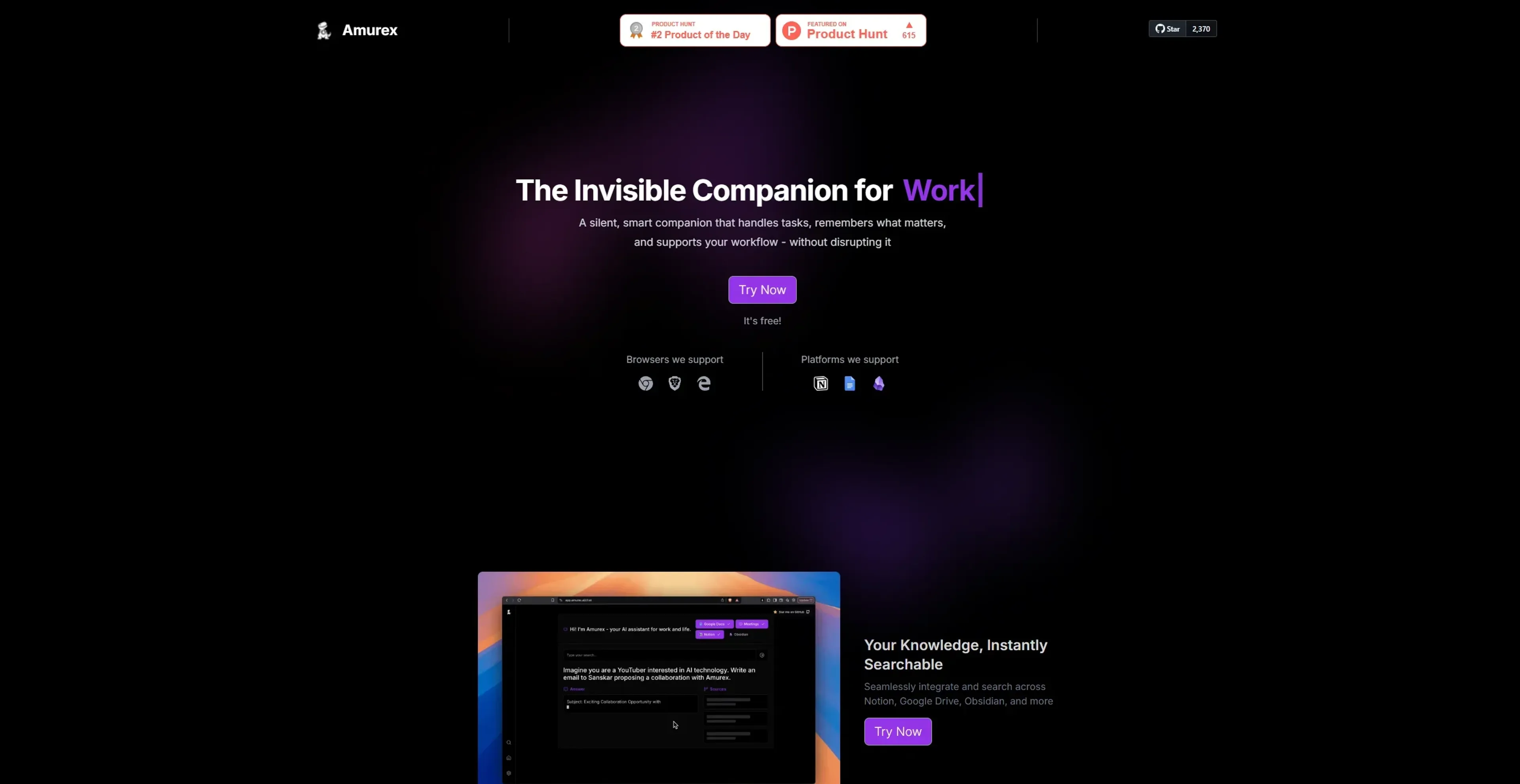 Image related to Amurex, an AI tool that acts as a personal digital assistant.