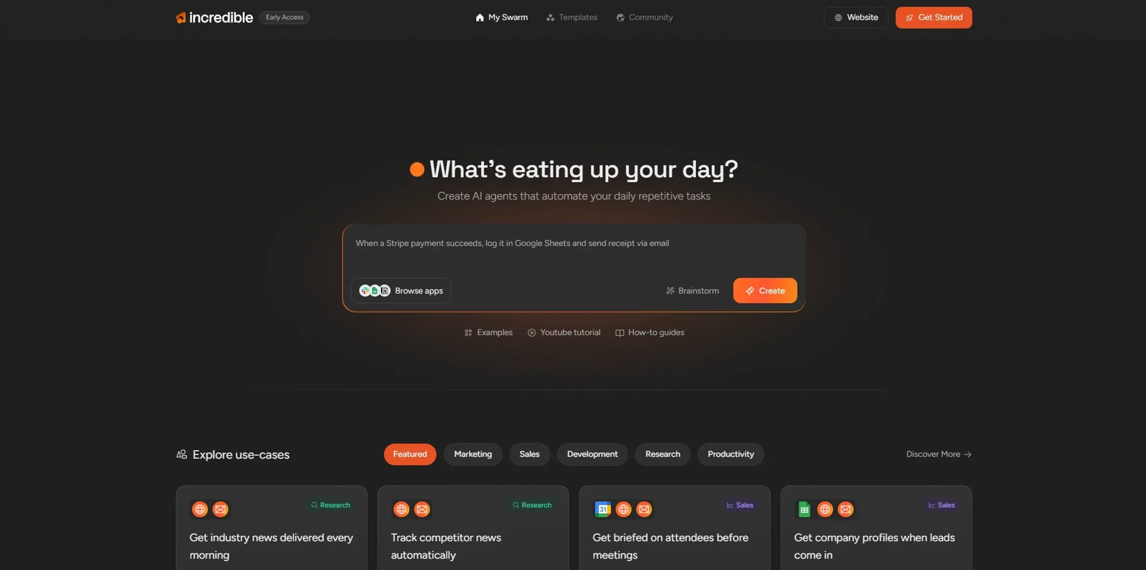 Image related to Incredible, an AI tool for building and deploying autonomous agents.