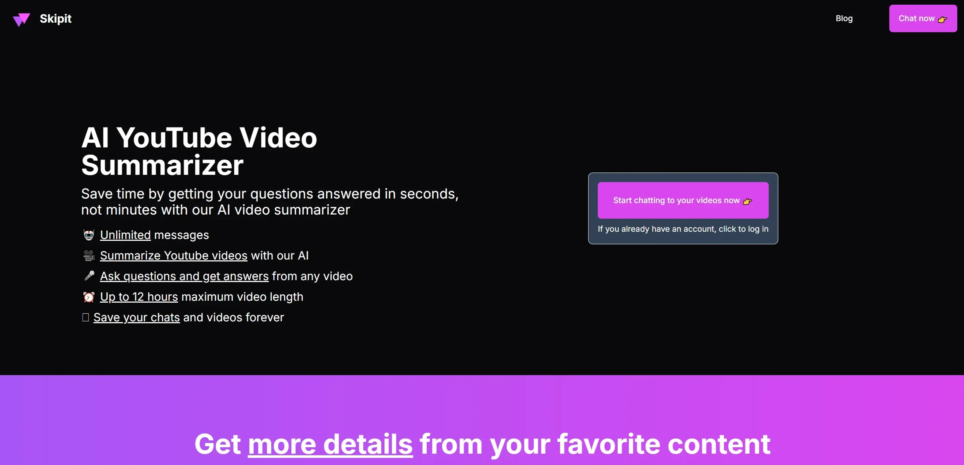 Image related to Skipit.ai, an AI tool for summarizing text or documents.