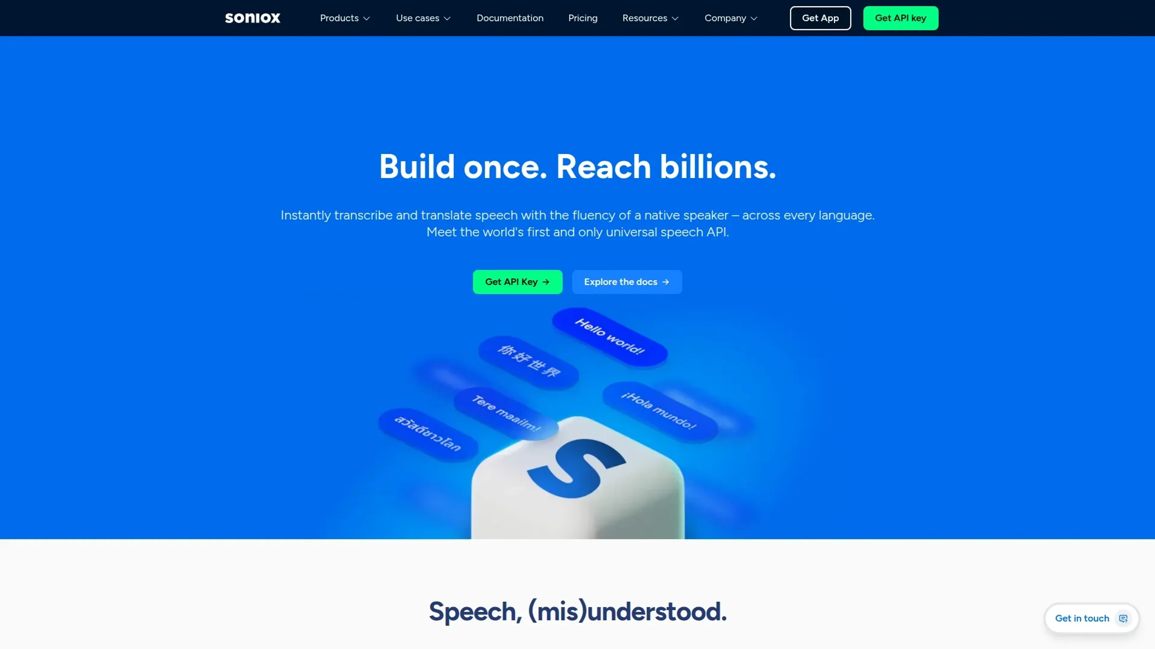 Image related to Soniox Speech-to-Text, an AI tool for transcribing audio or video into text.
