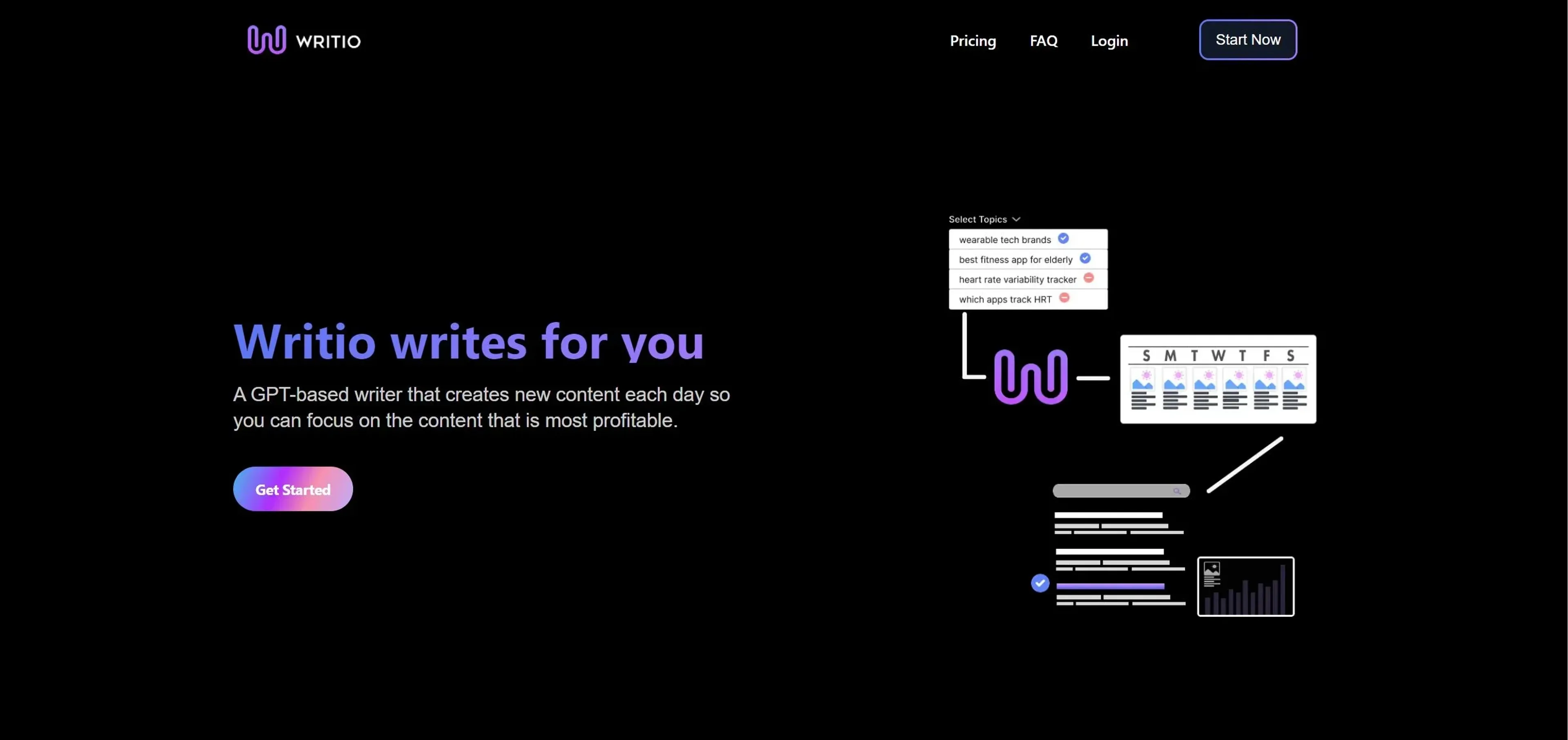 Image related to Writio, an AI tool for assisting with writing and content creation.