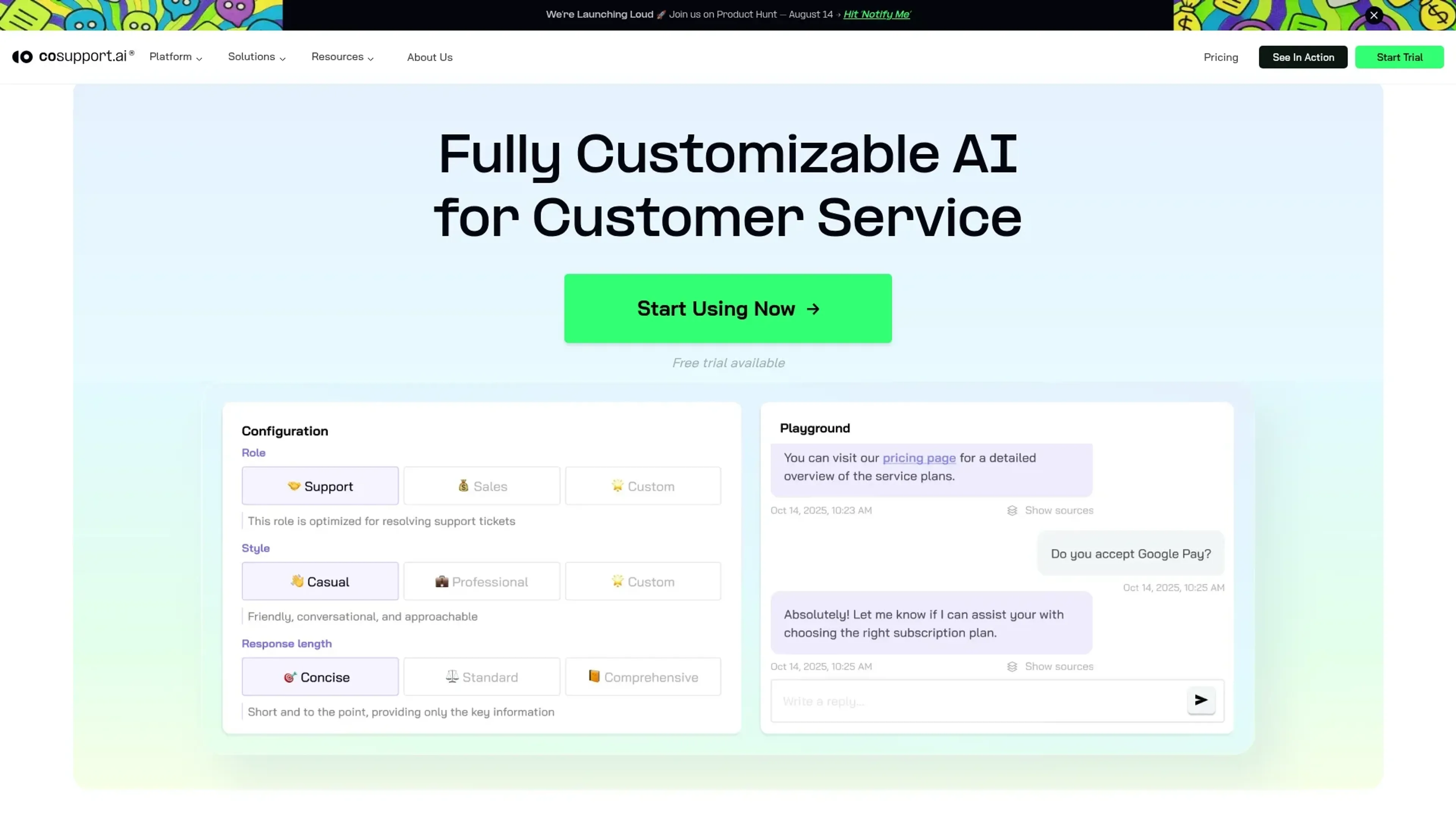 Image related to CoSupport AI, an AI tool for building and deploying autonomous agents.
