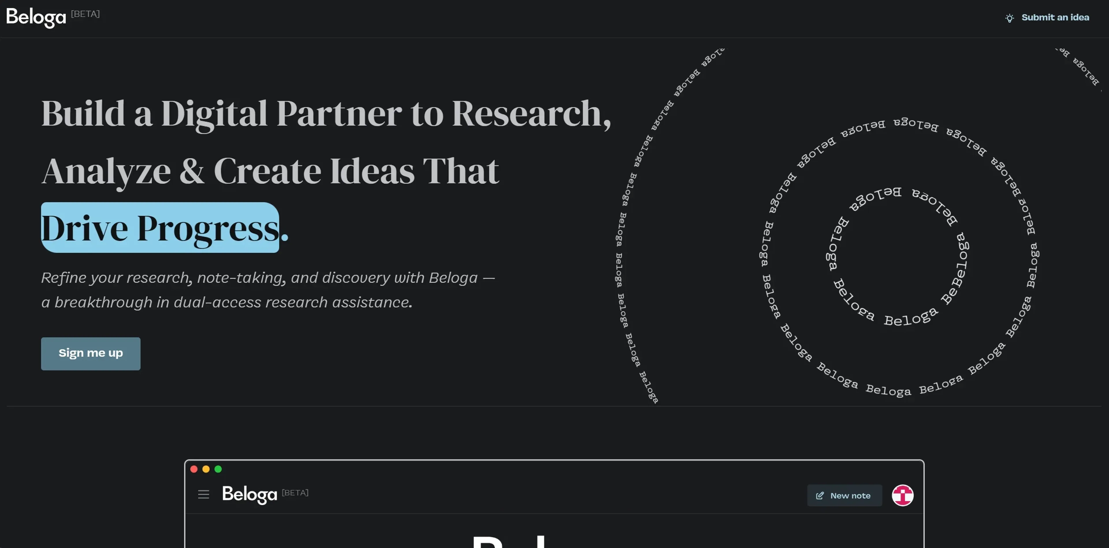 Image related to Beloga, an AI tool for conducting and organizing research.