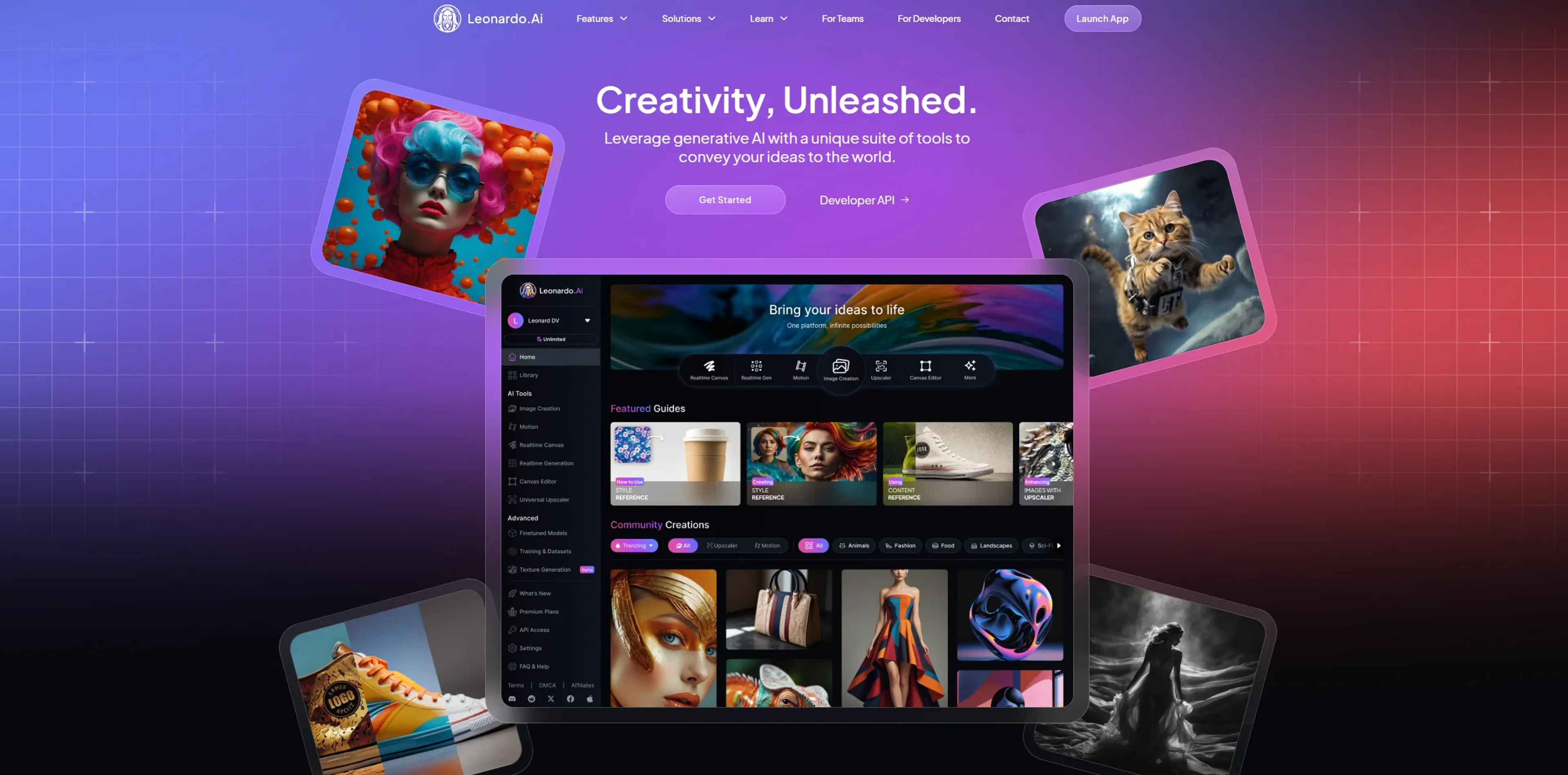 Image related to Leonardo AI, an AI tool for generating and editing 3D models.