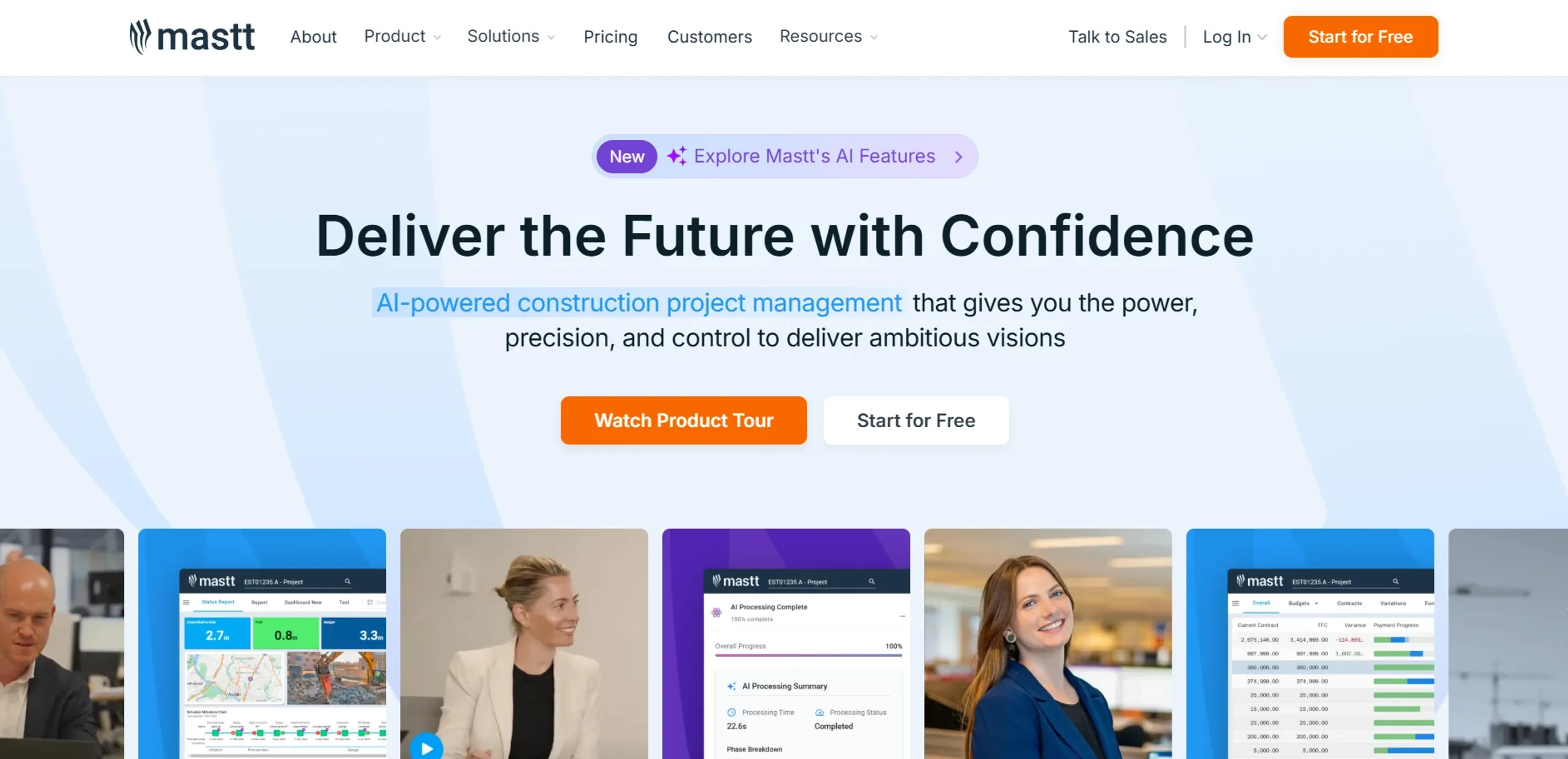 Image related to Mastt, an AI tool for managing projects and team workflows.