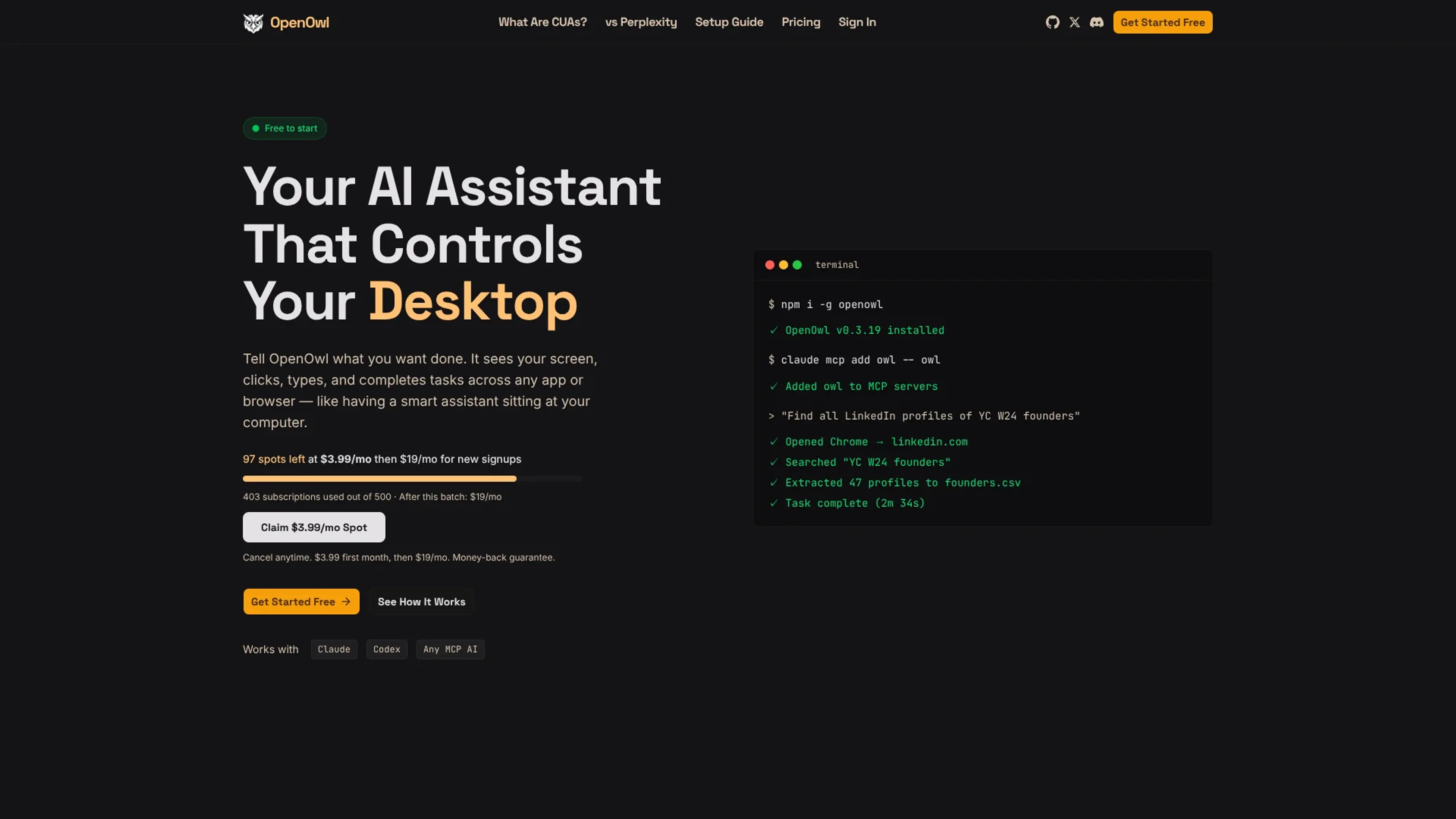 Image related to OpenOwl, an AI tool for building and deploying autonomous agents.