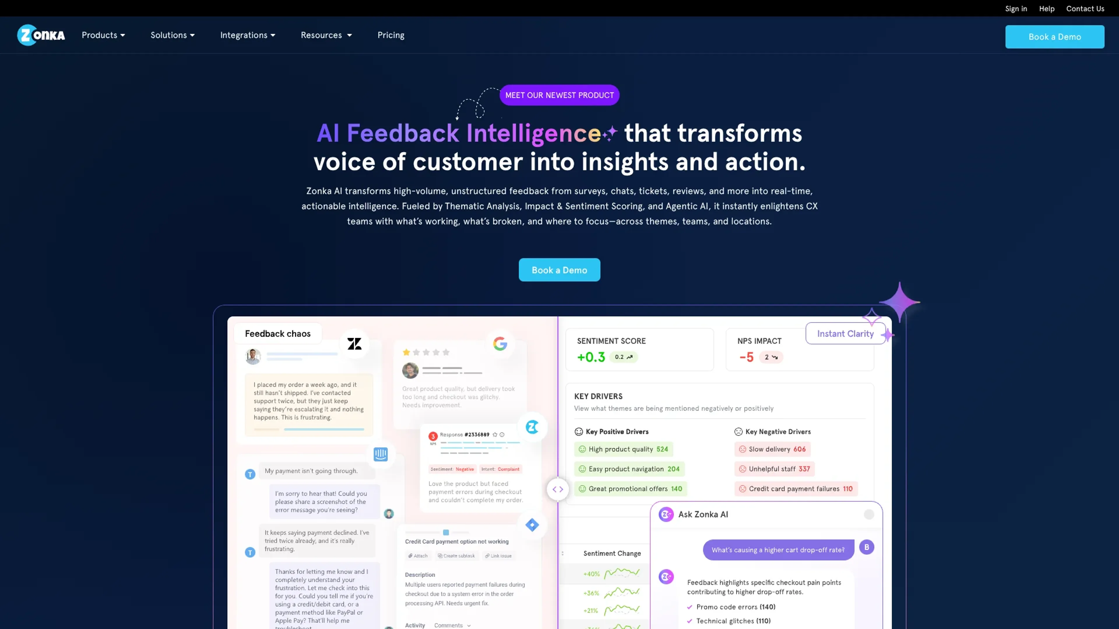 Image related to Zonka Feedback, an AI tool for automating customer service and support.