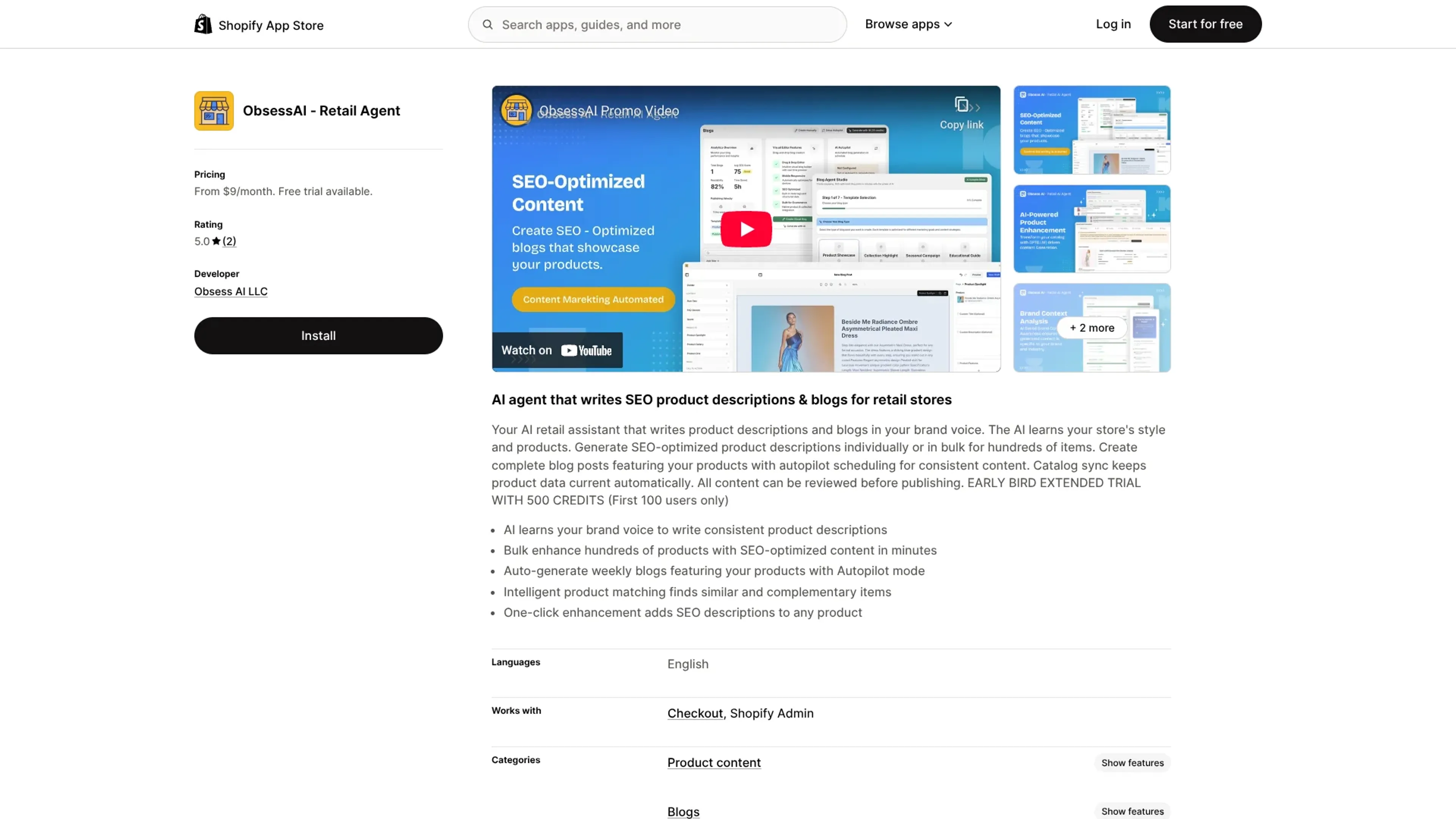 Image related to Obsess AI, an AI tool for enhancing online store management and sales.
