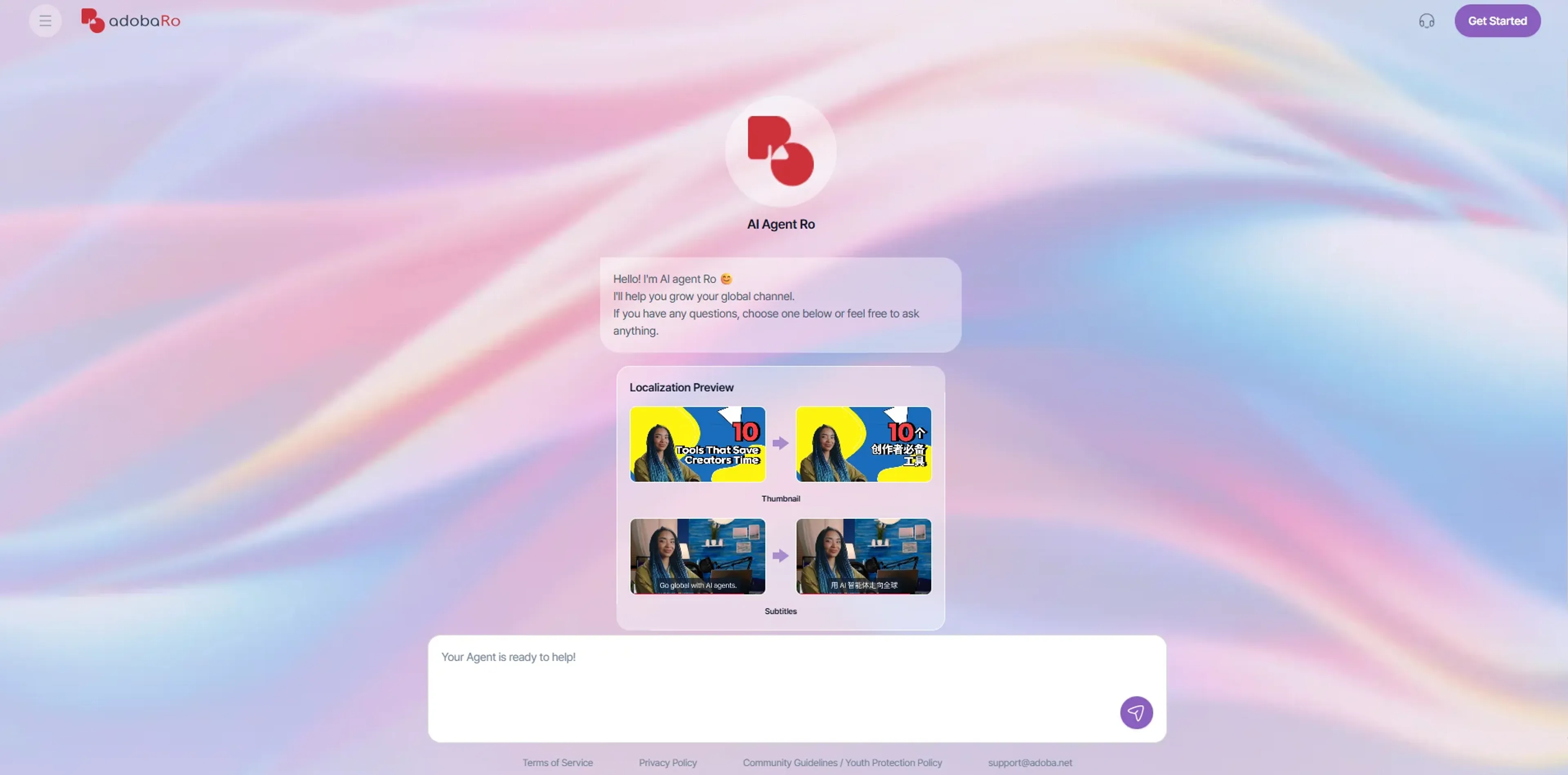 Image related to adobaRo, an AI tool for managing and creating social media content.