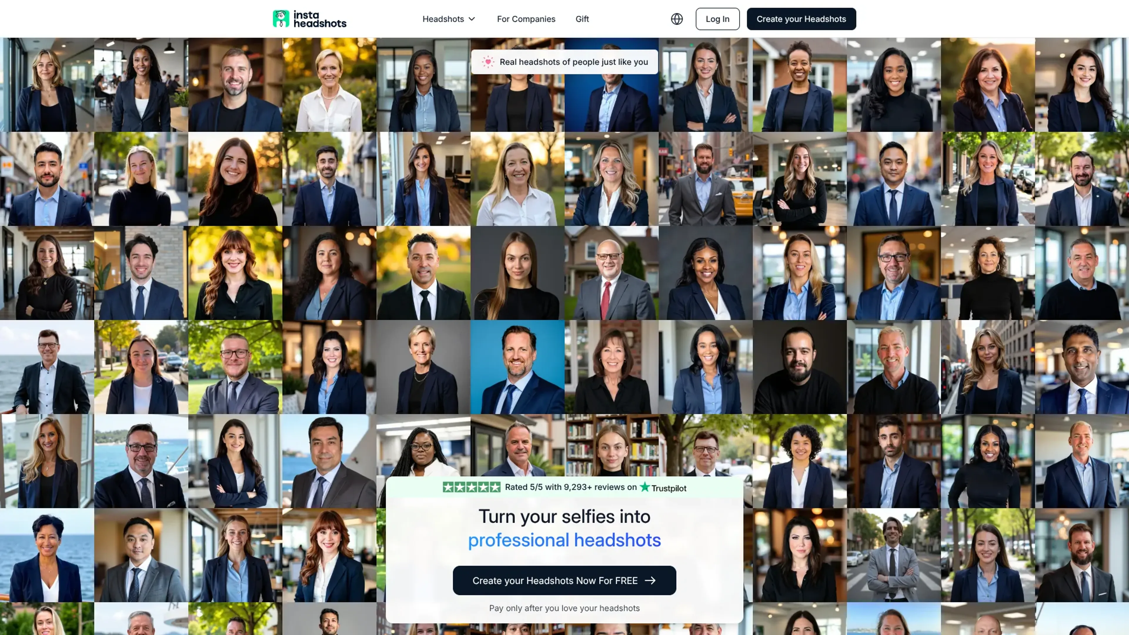Image related to Insta Headshots, an AI tool for generating realistic portraits.