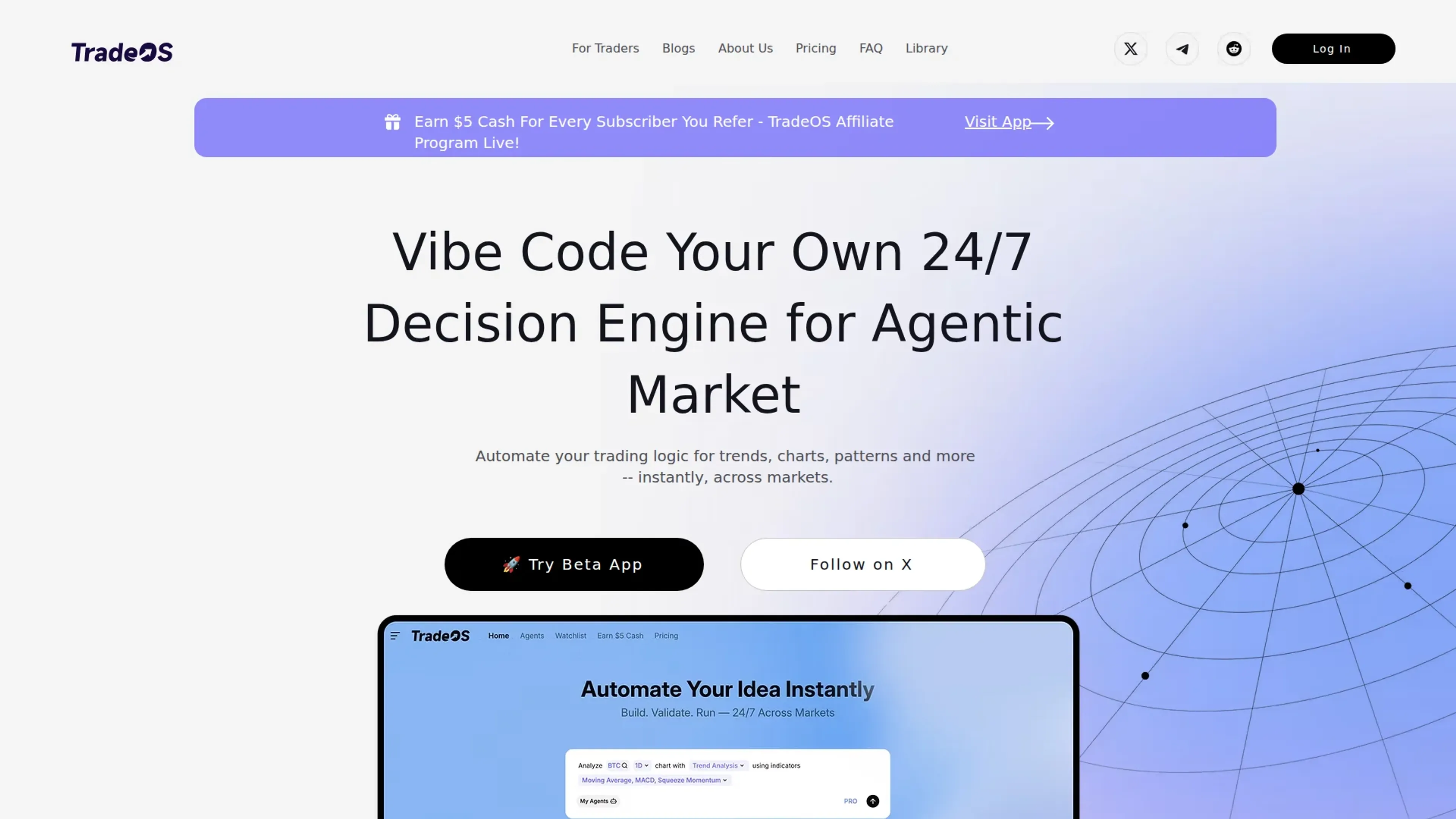 Image related to TradeOS AI, an AI tool for analyzing and trading stocks.
