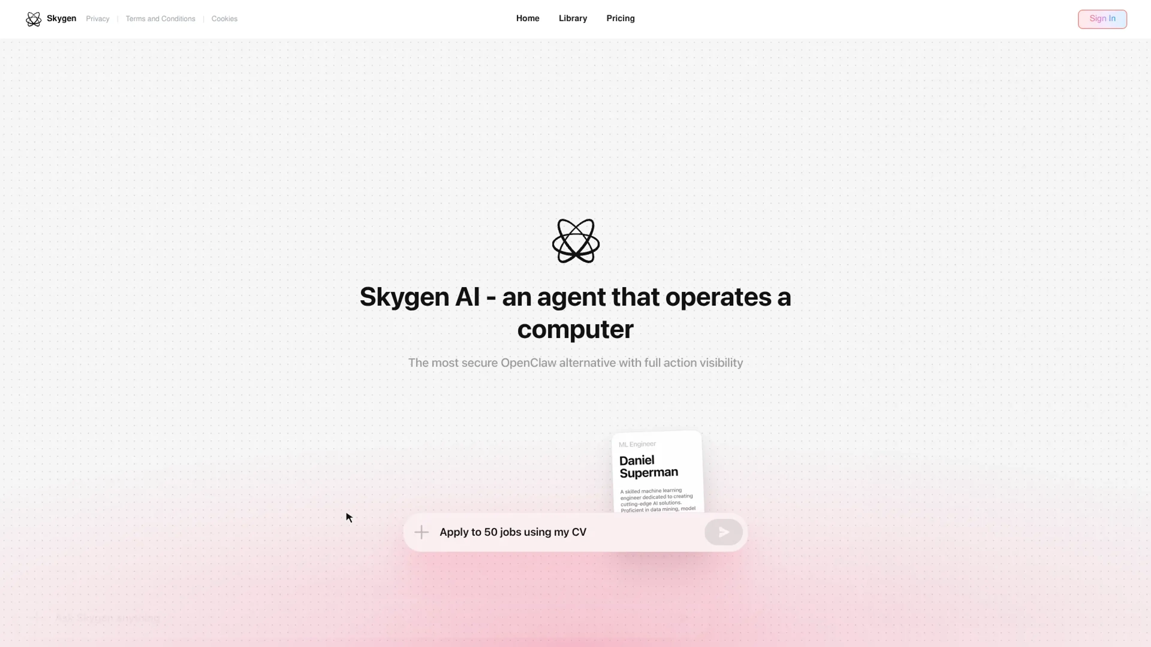 Image related to Skygen, an AI tool for building and deploying autonomous agents.