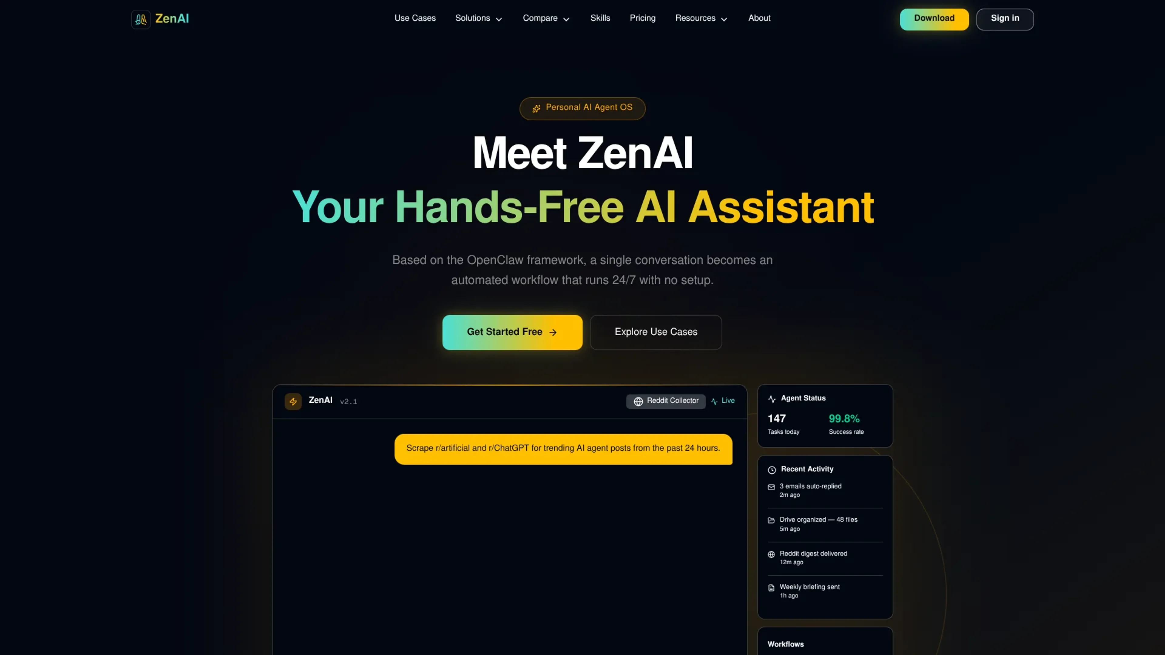 Image related to ZenAI, an AI tool for building and deploying autonomous agents.