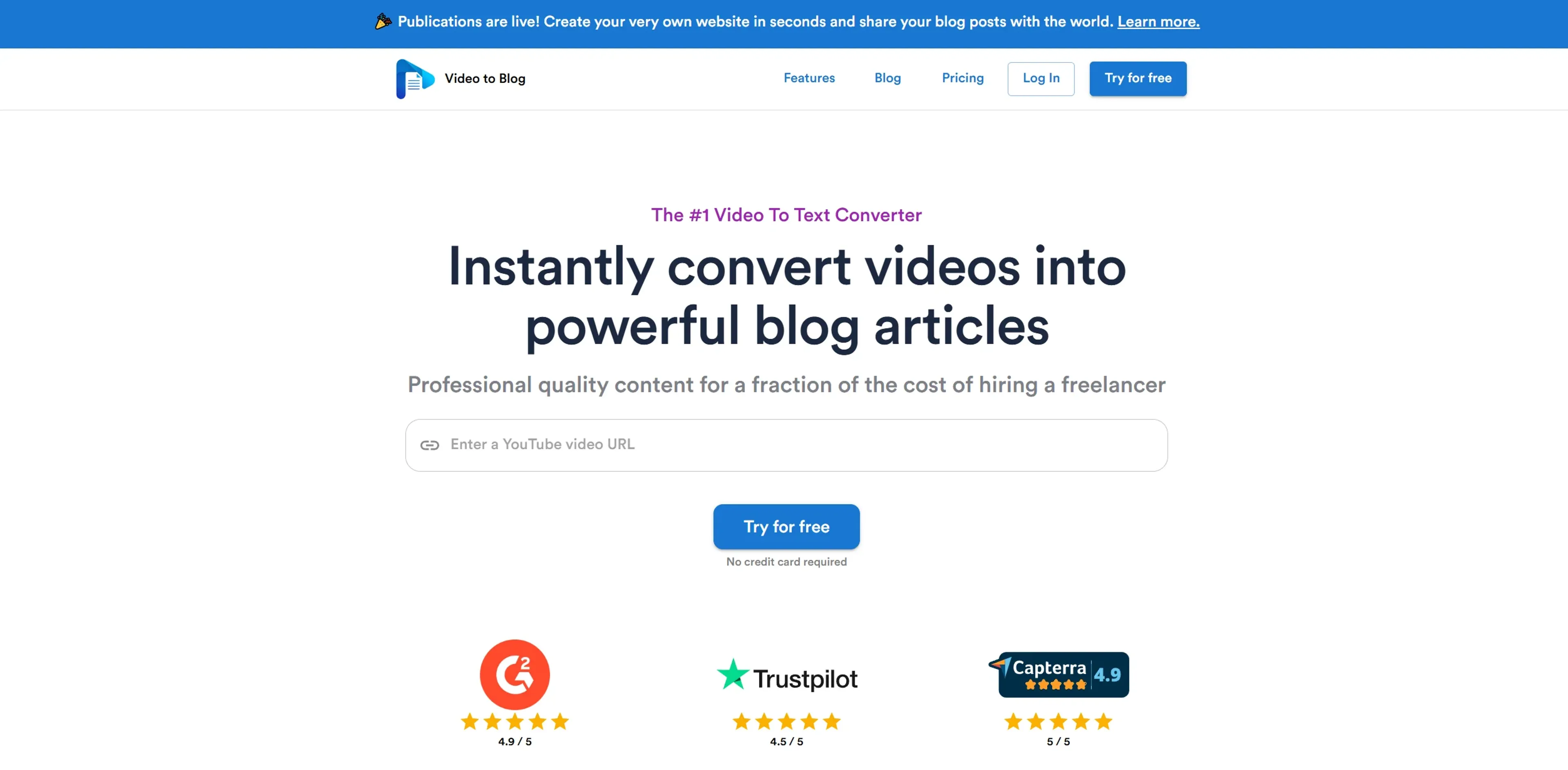 Image related to Video to Blog, an AI tool for improving search engine optimization.