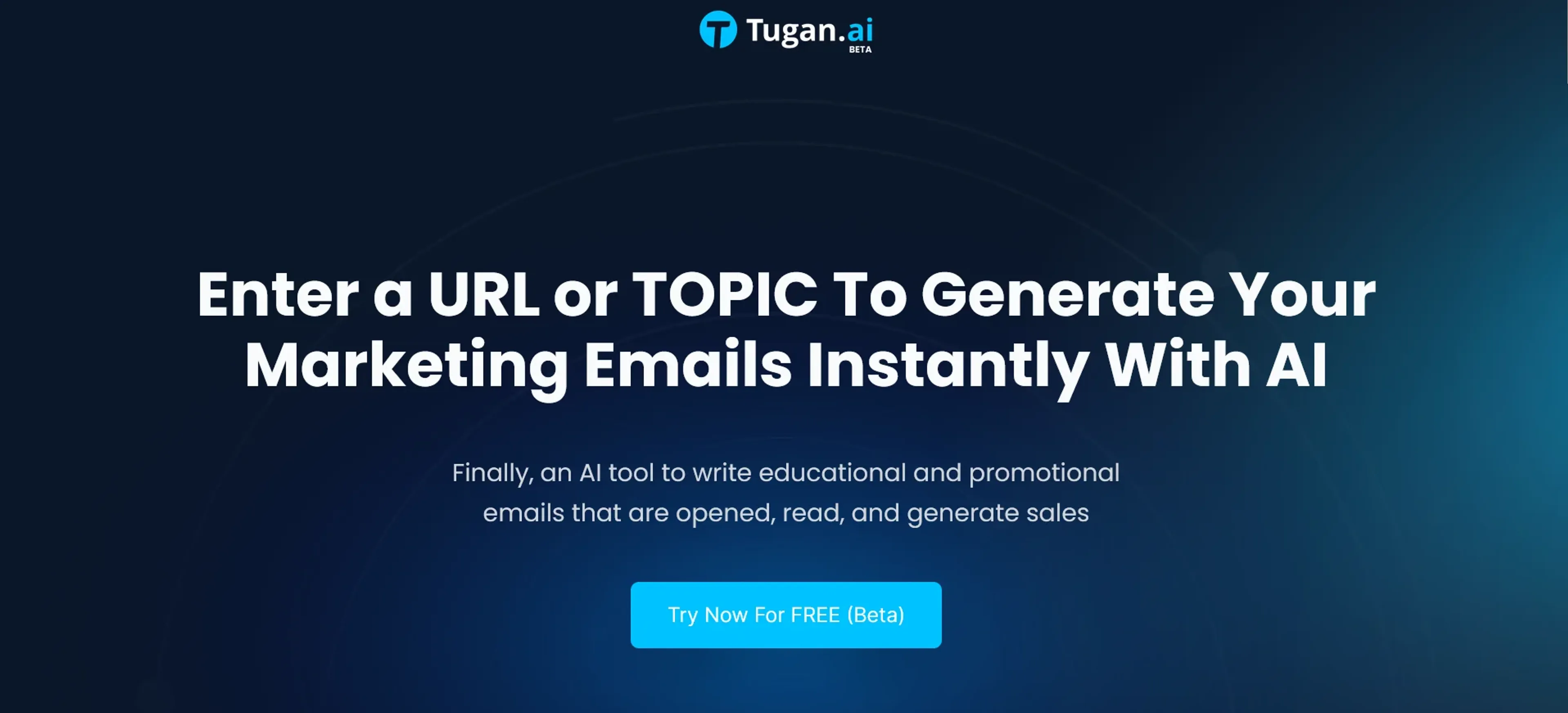 Image related to Tugan.ai, an AI tool for writing and optimizing marketing copy.