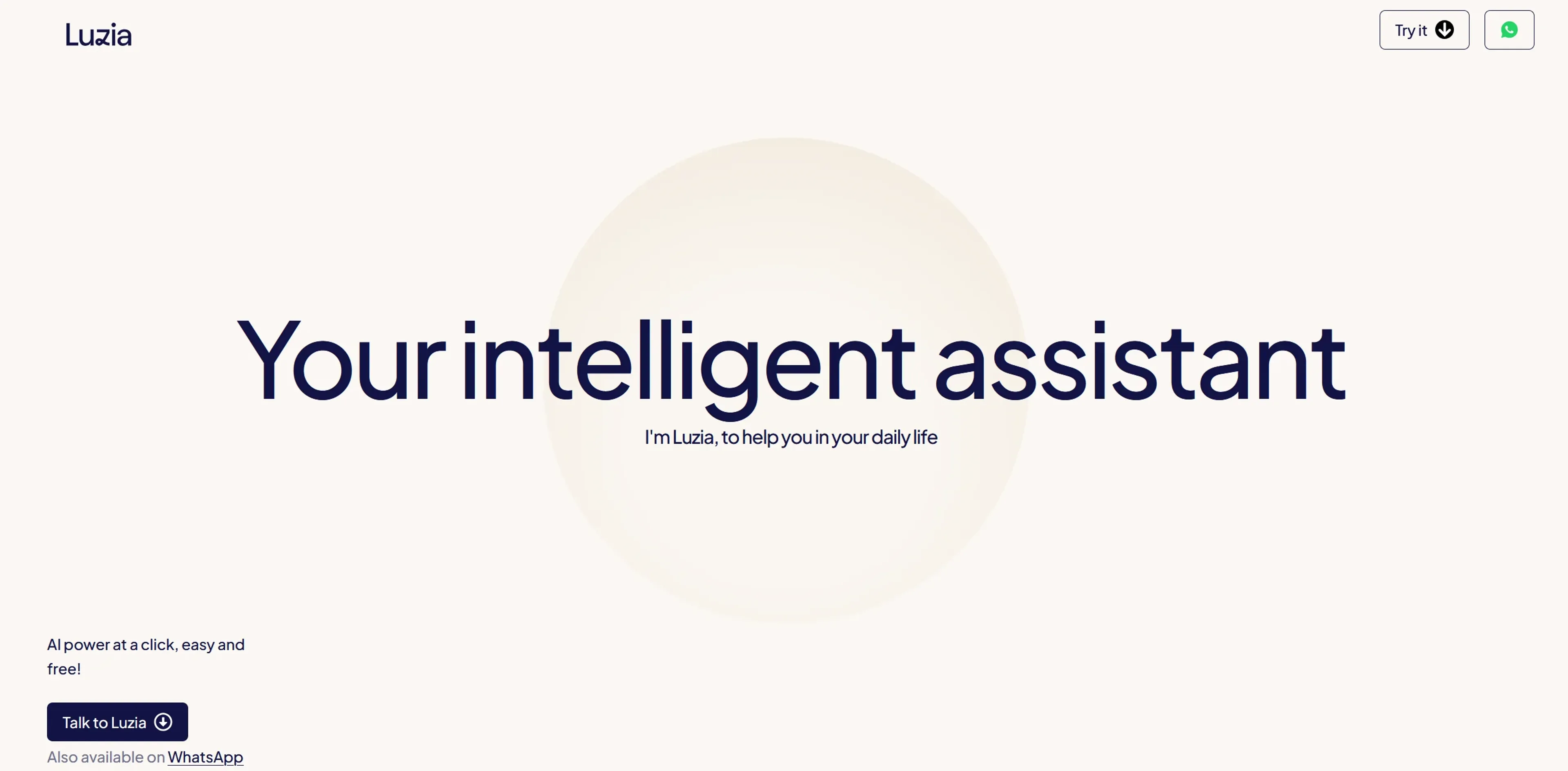 Image related to Luzia, an AI tool that acts as a personal digital assistant.