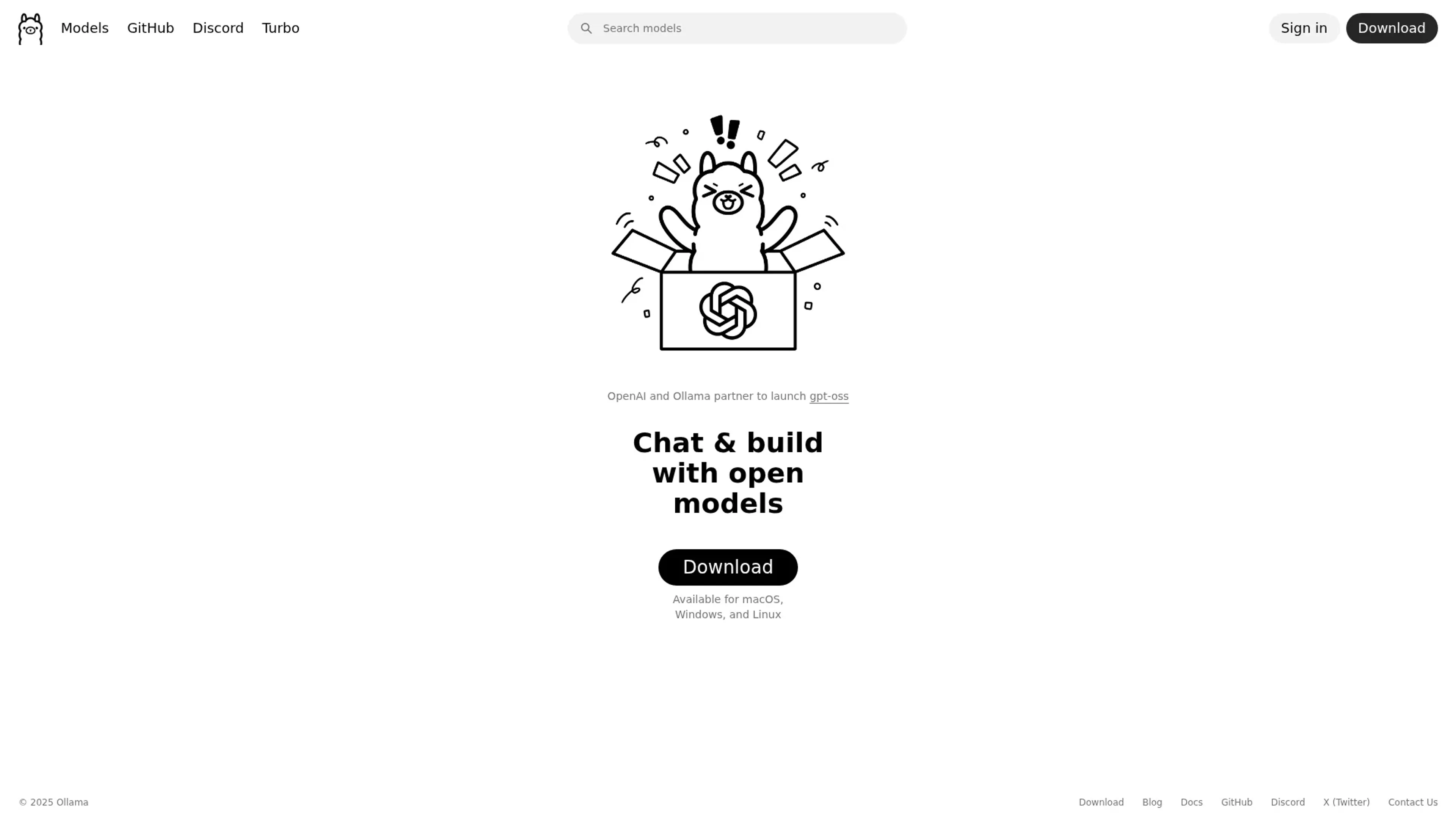 Image related to Ollama, an AI chatbot for conversations and customer interactions.