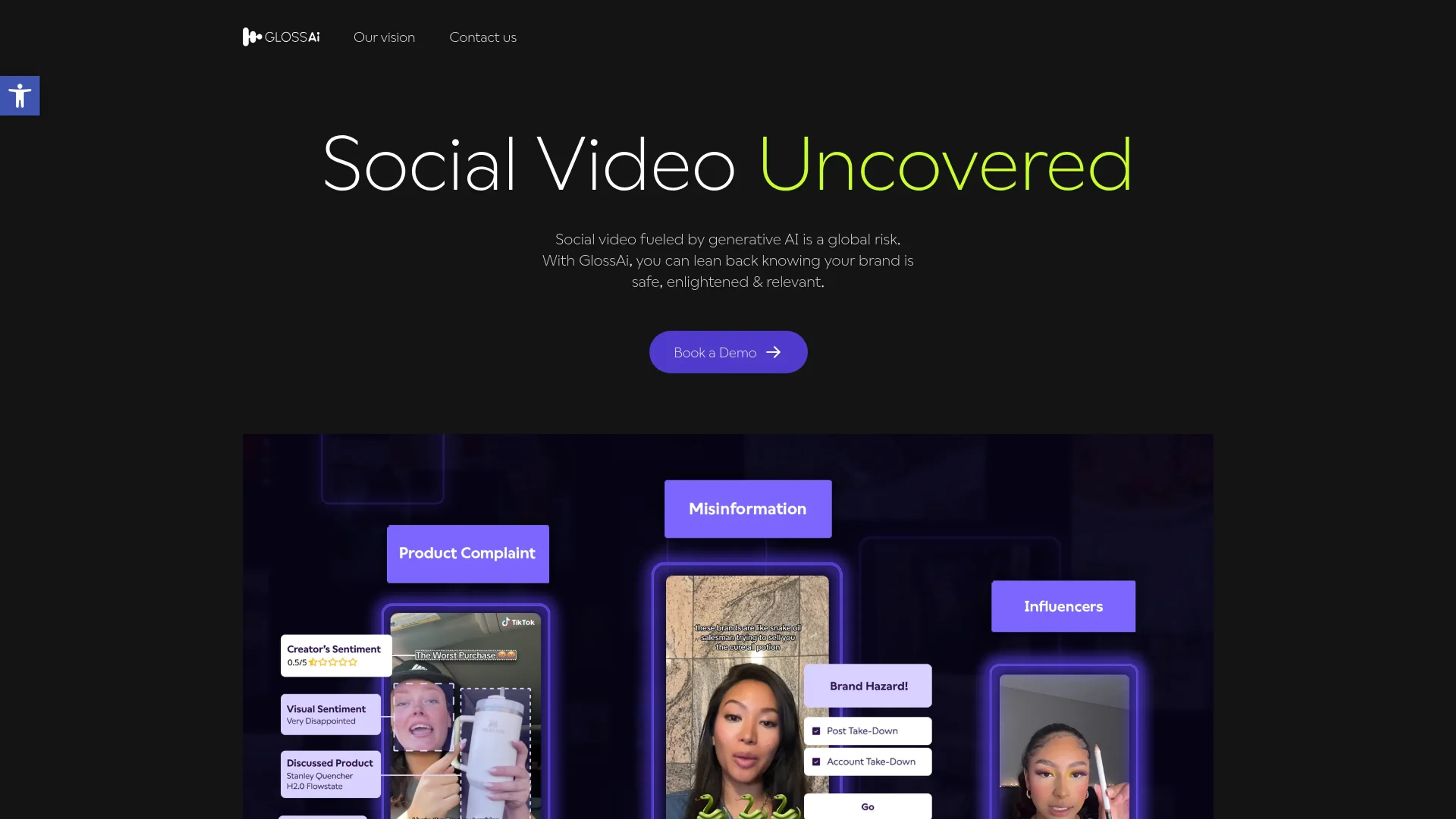 Image related to Glossai, an AI tool for editing and refining video content.
