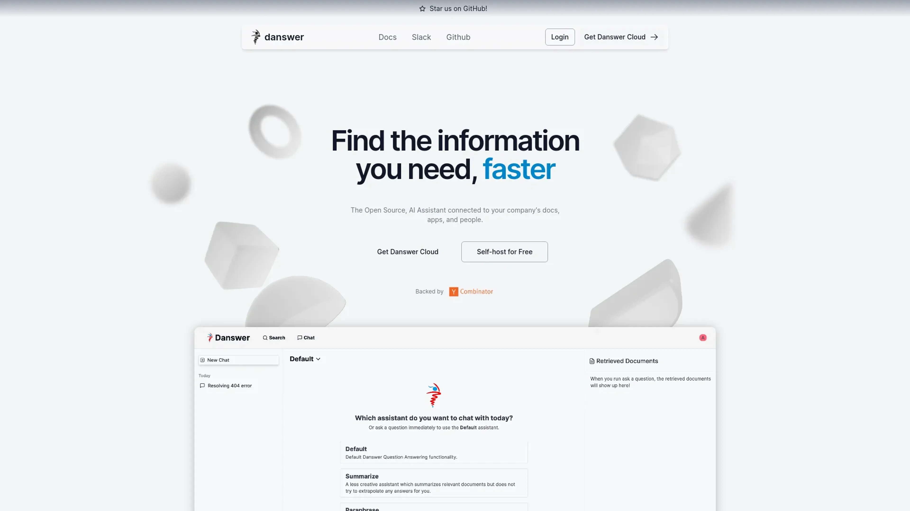Image related to Danswer, an AI-powered search engine for smarter results.