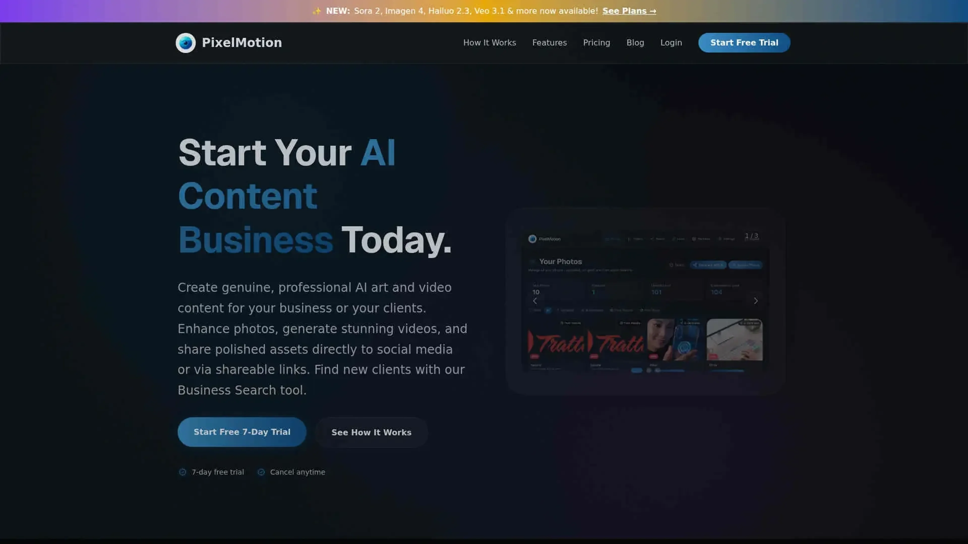 Image related to PixelMotion, an AI tool for generating realistic videos.