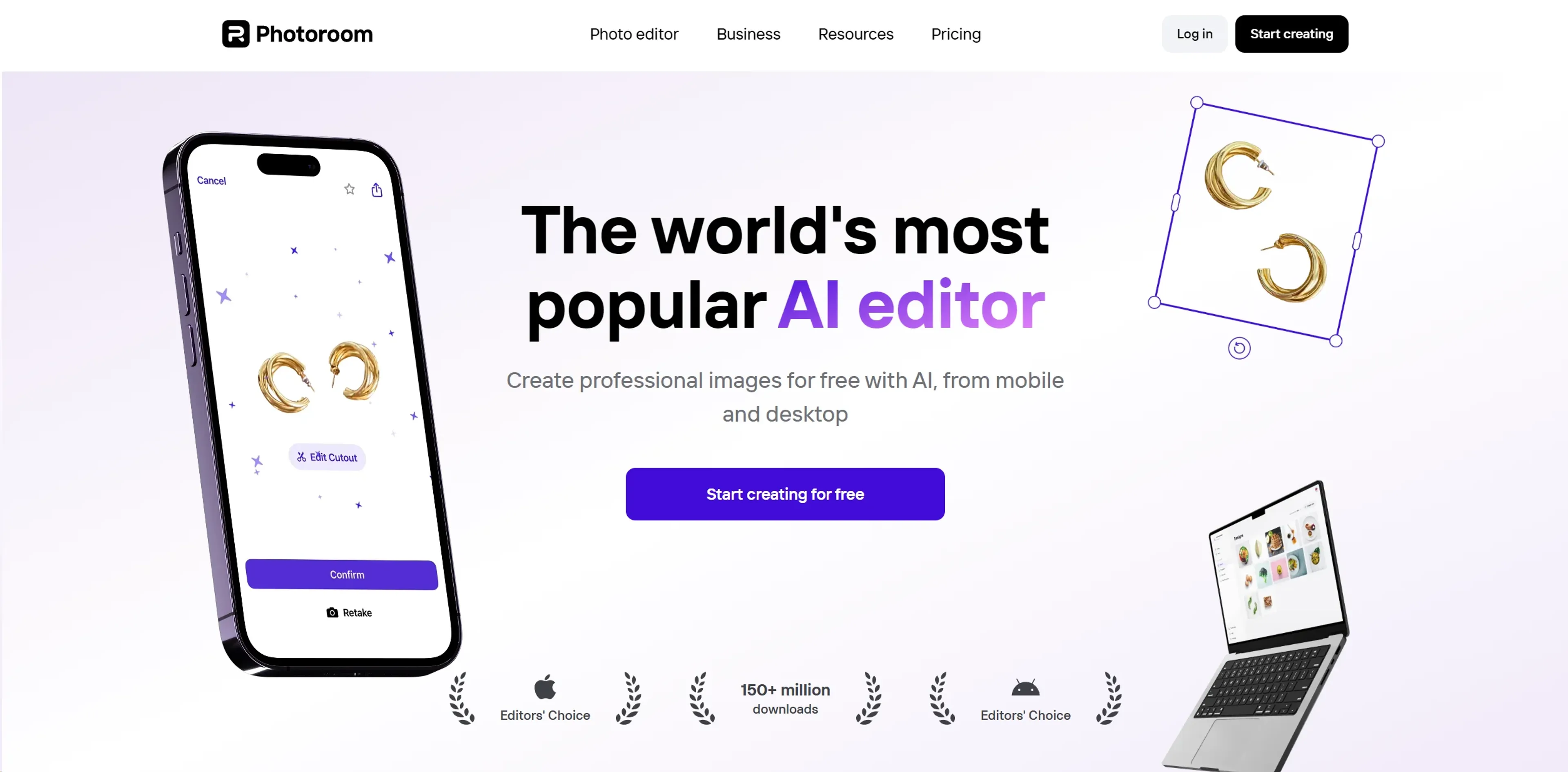 Image related to Photoroom, an AI tool for editing and enhancing images.