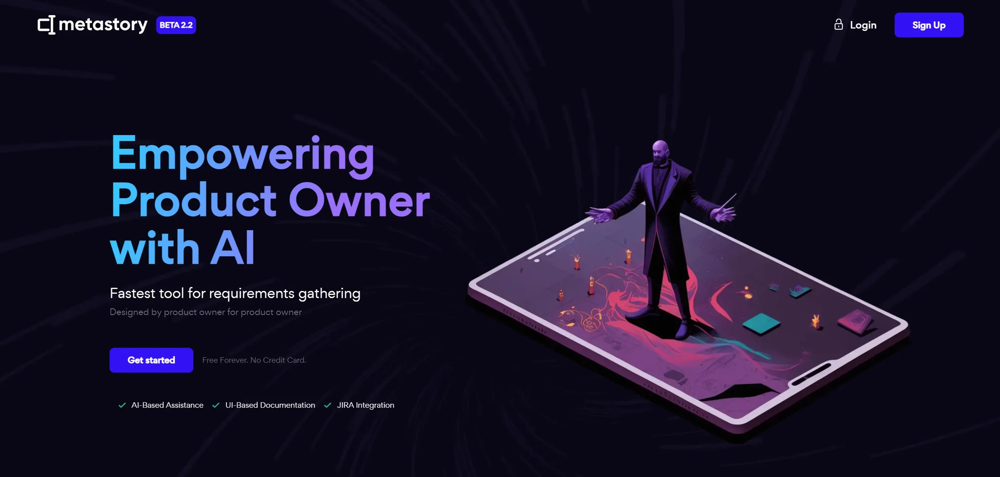 Image related to metastory AI, an AI tool for managing projects and team workflows.