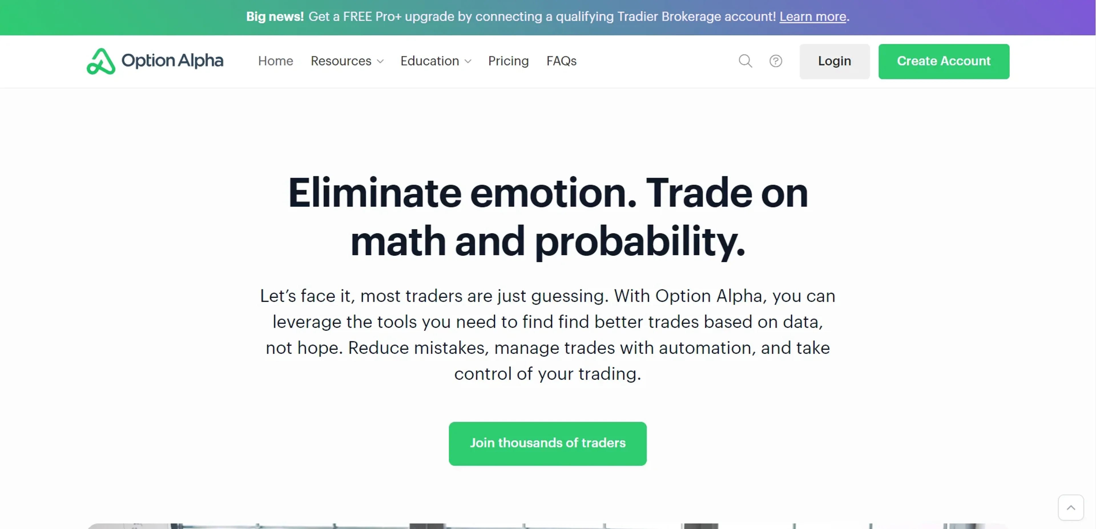Image related to Option Alpha, an AI tool for financial analysis and management.
