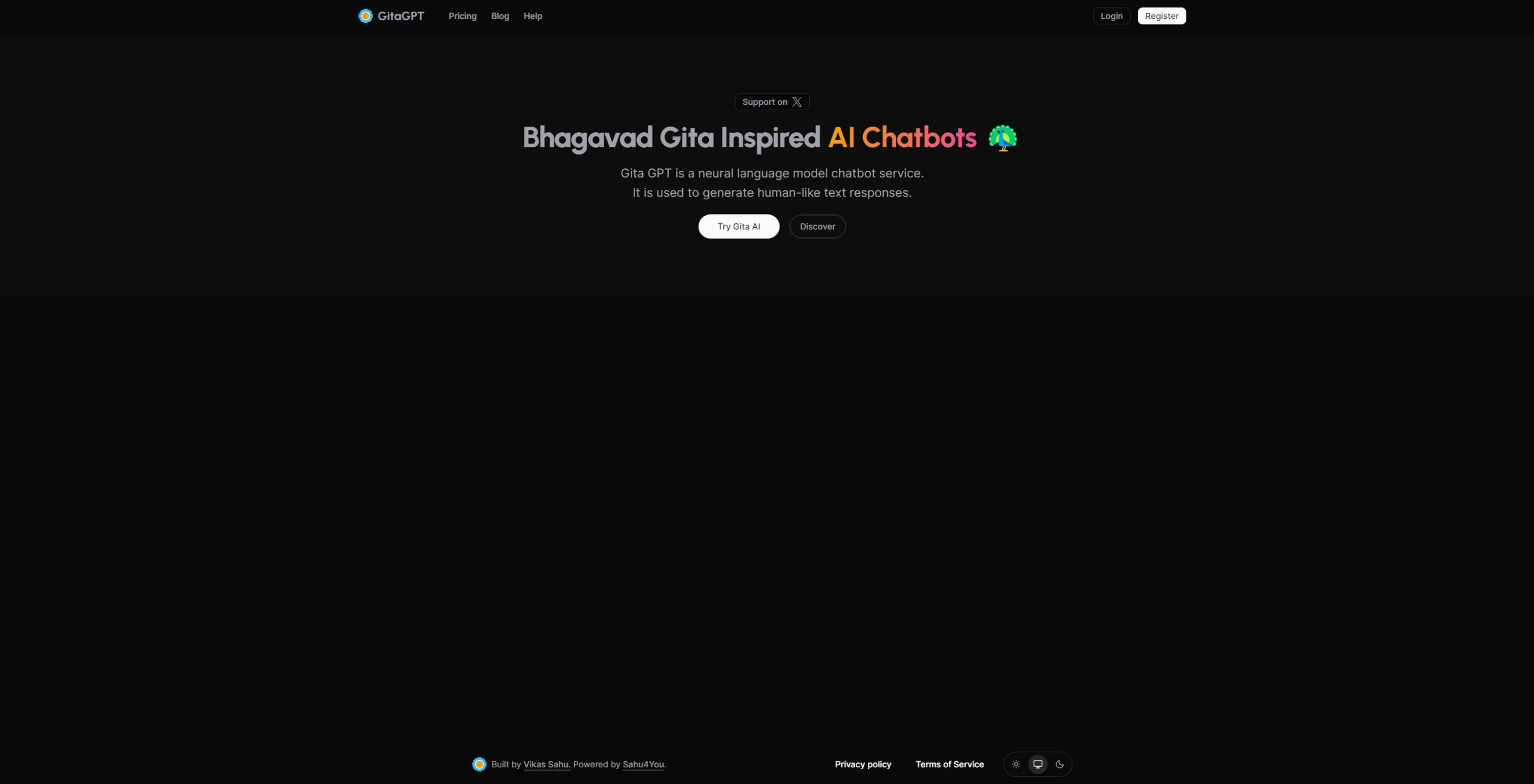 Image related to GitaGPT, an AI tool for exploring or learning about religion and spirituality.
