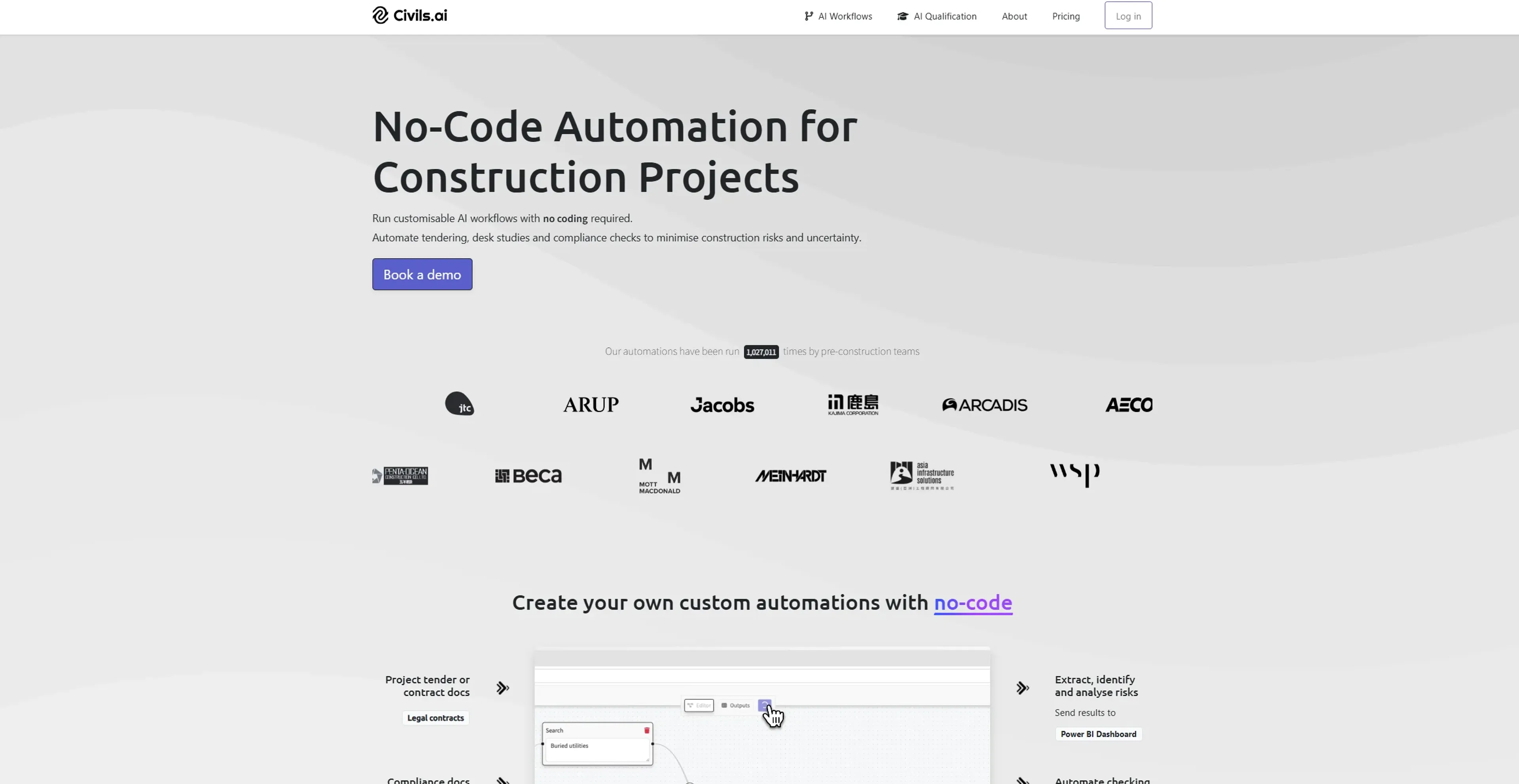 Image related to Civils.ai, an AI tool for managing projects and team workflows.