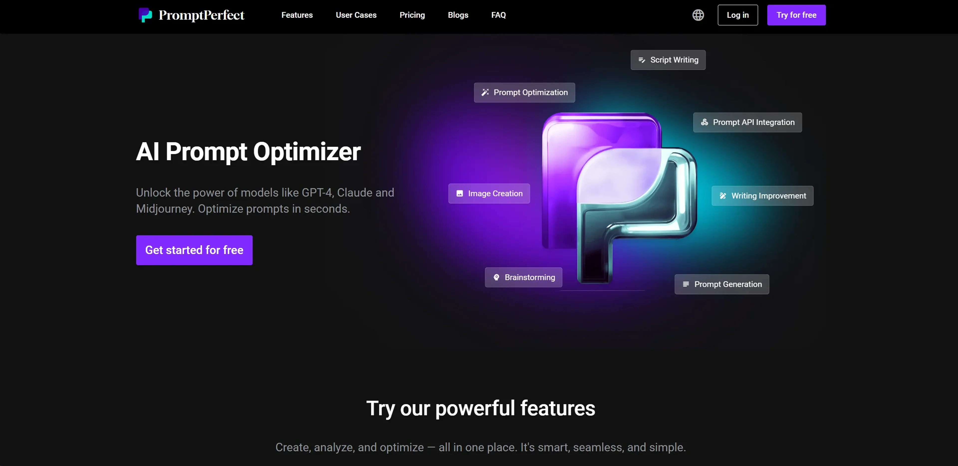 Image related to PromptPerfect, an AI tool for generating creative prompts.