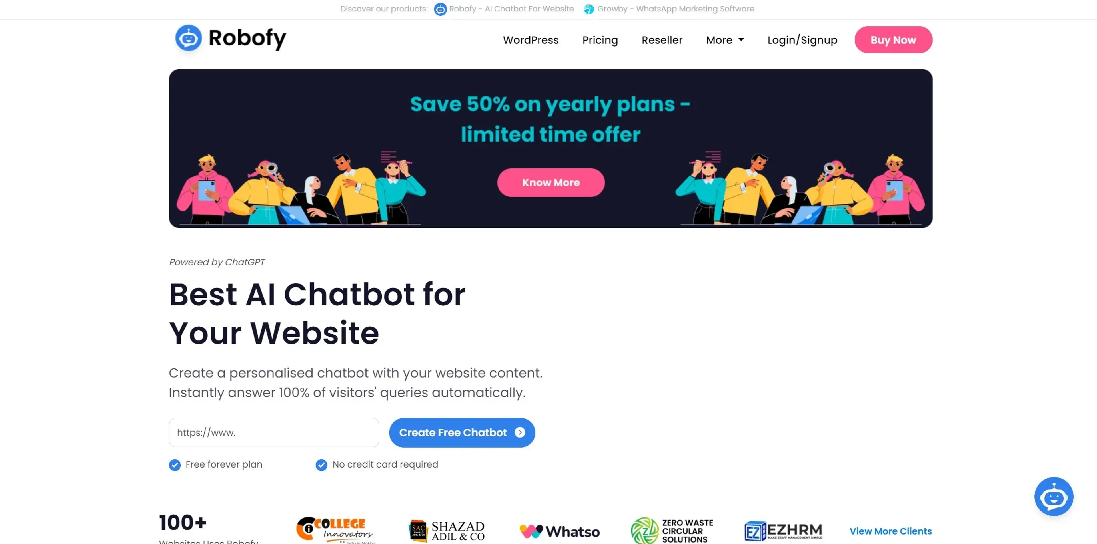 Image related to Robofy, an AI chatbot for conversations and customer interactions.