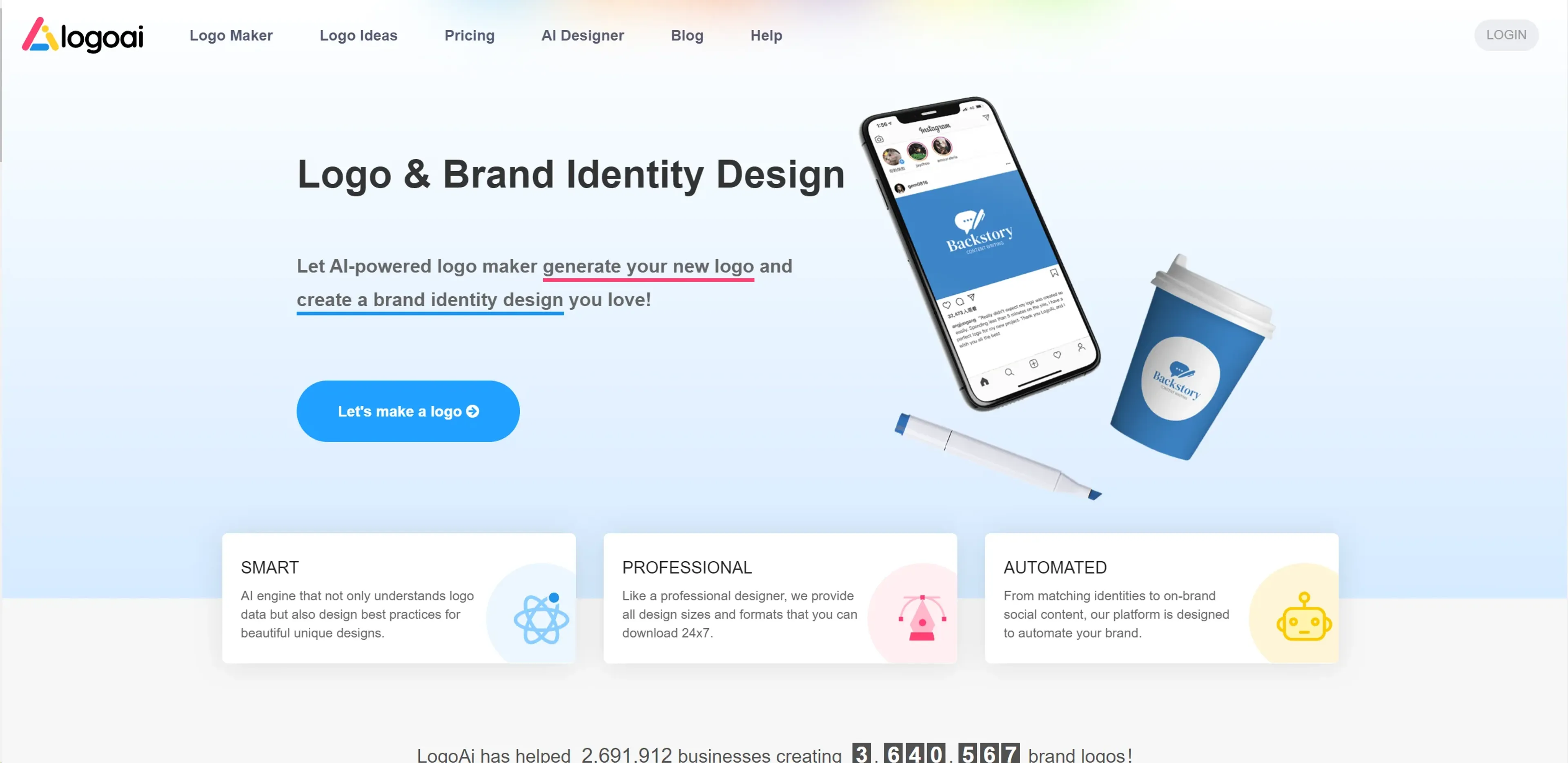 Image related to LogoAI, an AI tool for generating custom logos.
