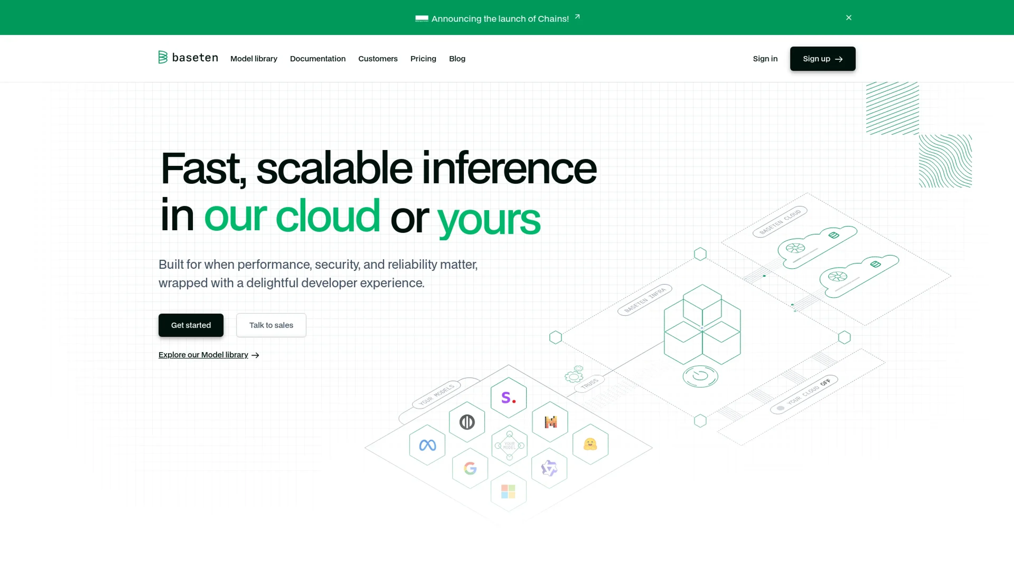 Image related to Baseten, an AI tool for helping startups build and grow efficiently.