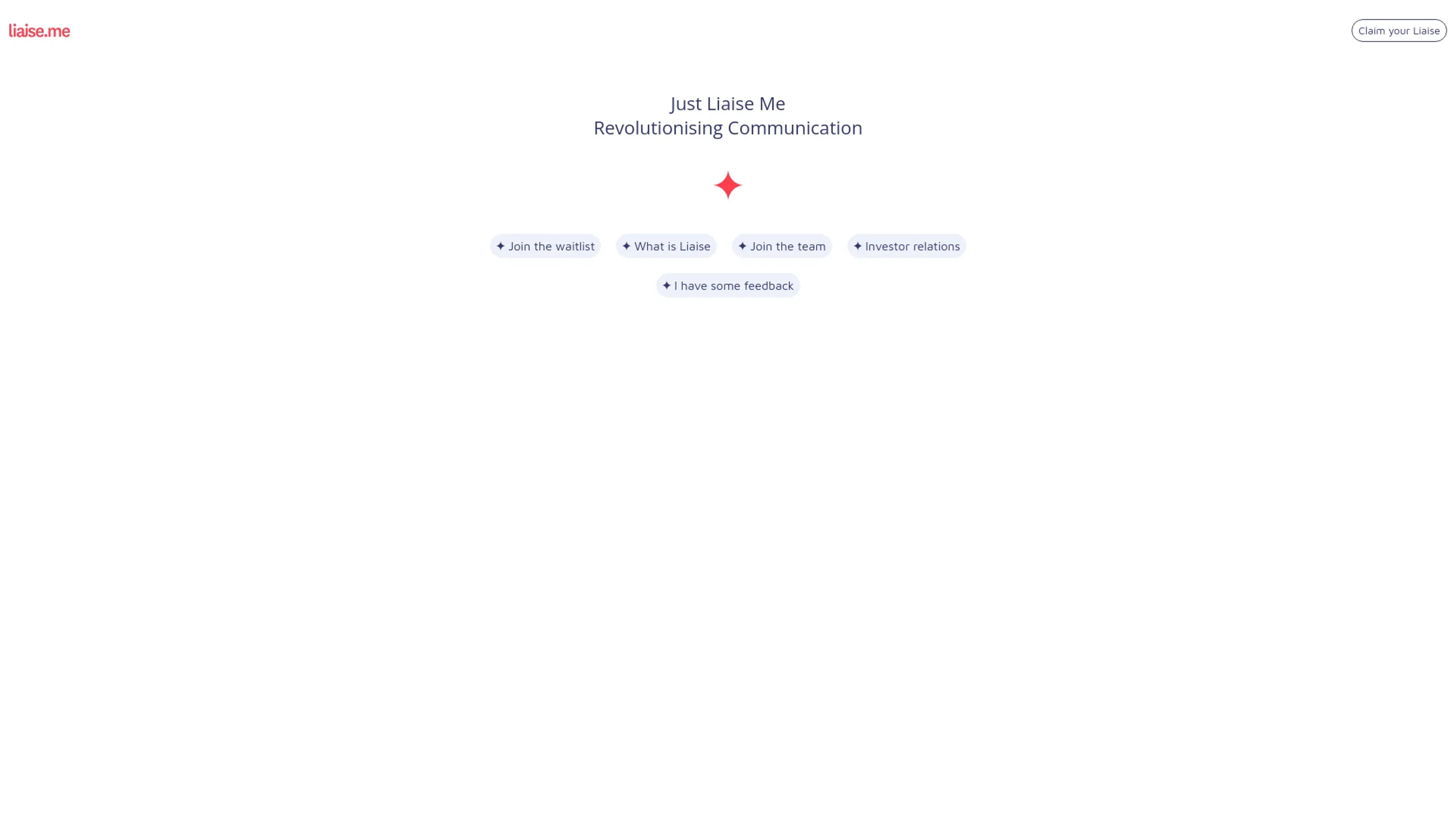 Liaise screenshot