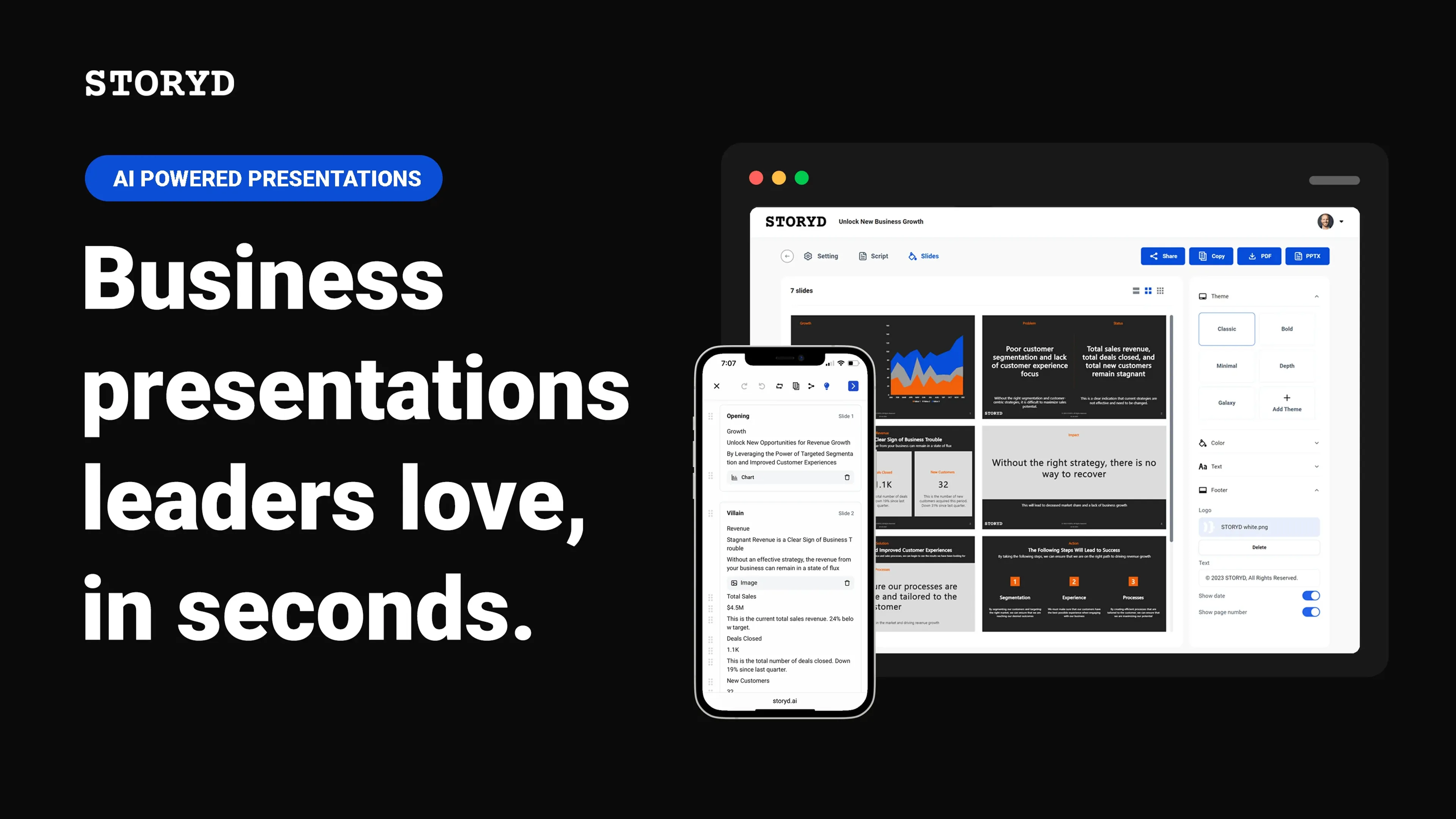 Image related to STORYD, an AI tool for creating professional presentations.