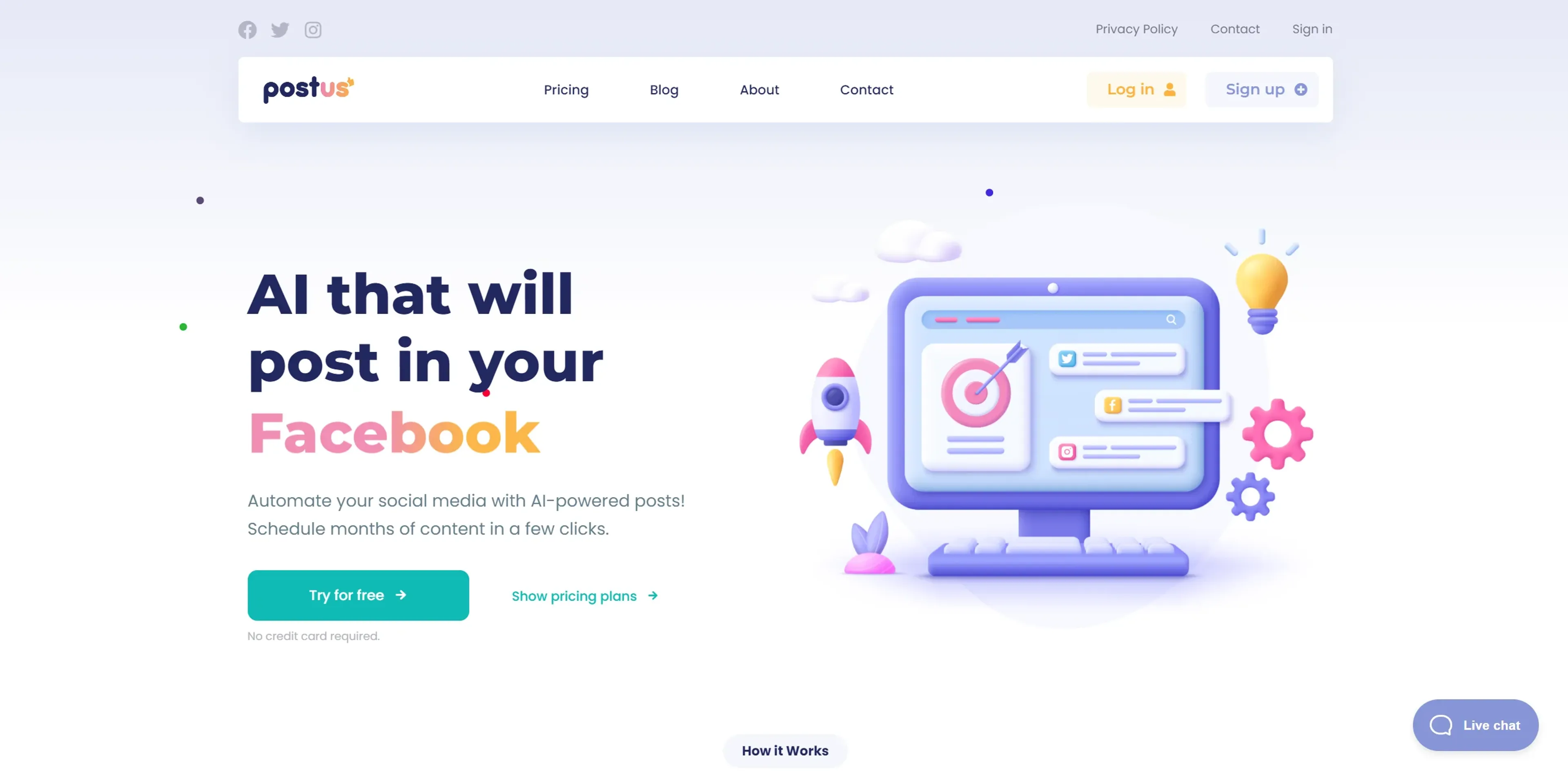 Image related to Postus, an AI tool for managing and creating social media content.
