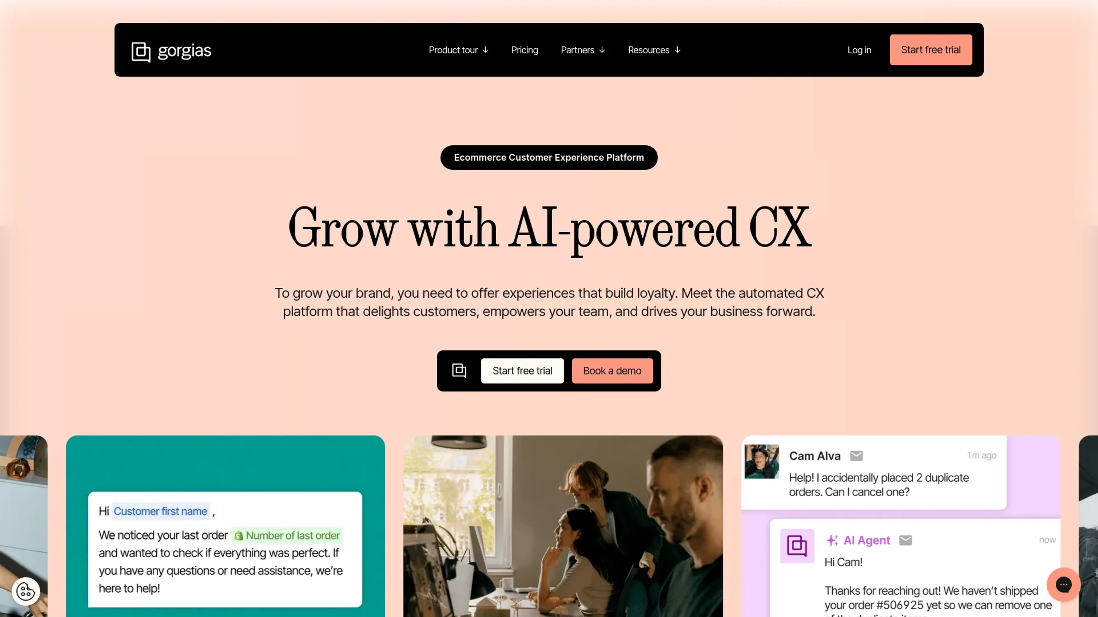 Image related to Gorgias, an AI tool for automating customer service and support.