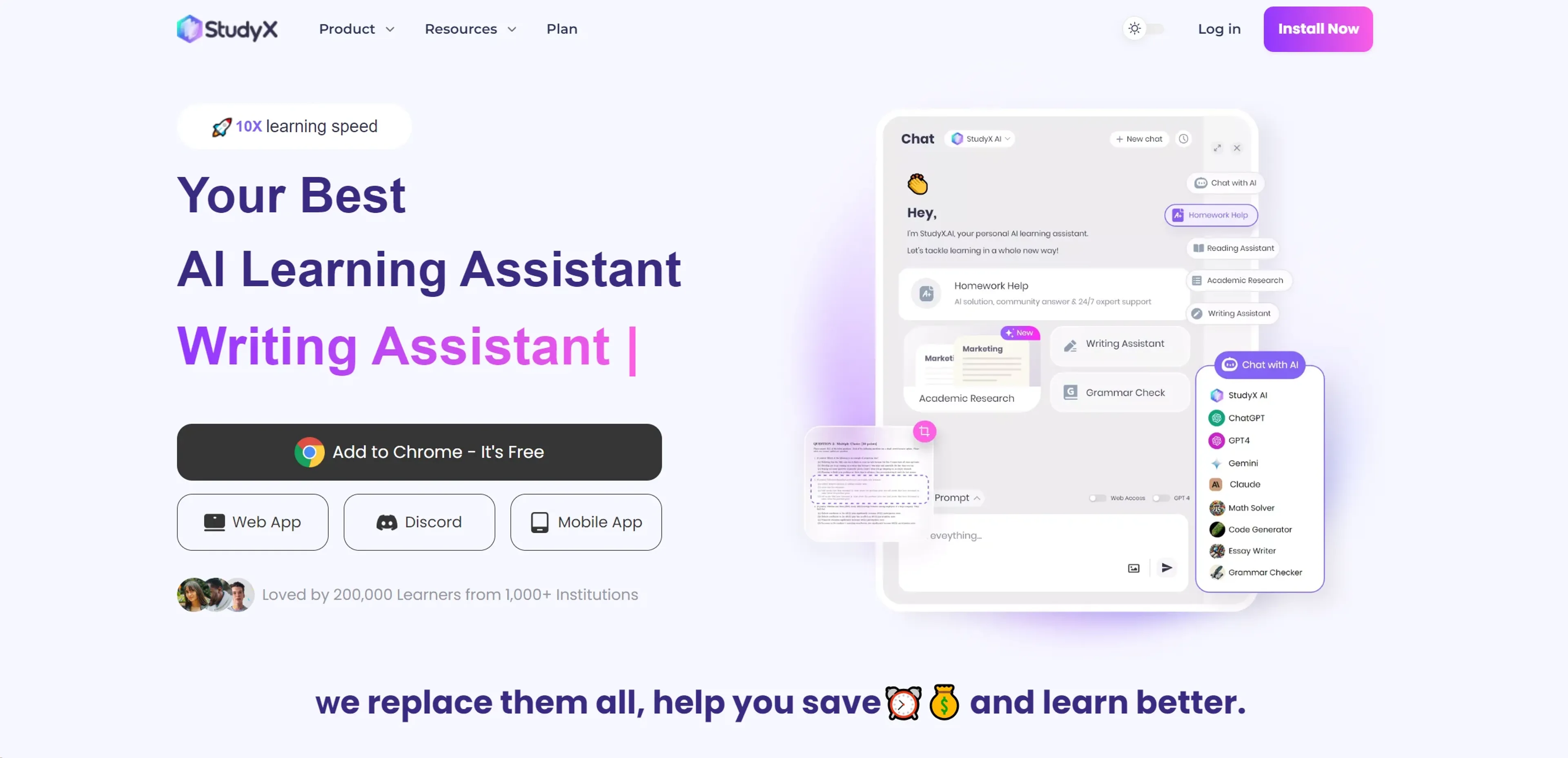 Image related to StudyX, an AI tool for learning and teaching support.