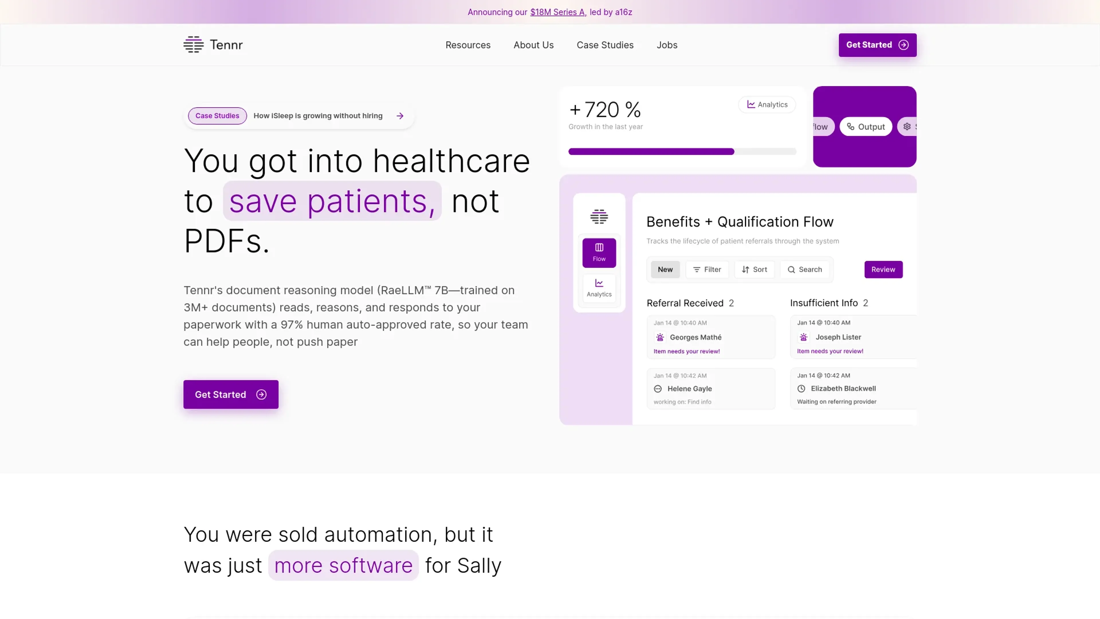 Image related to Tennr, an AI tool for health monitoring and wellness support.