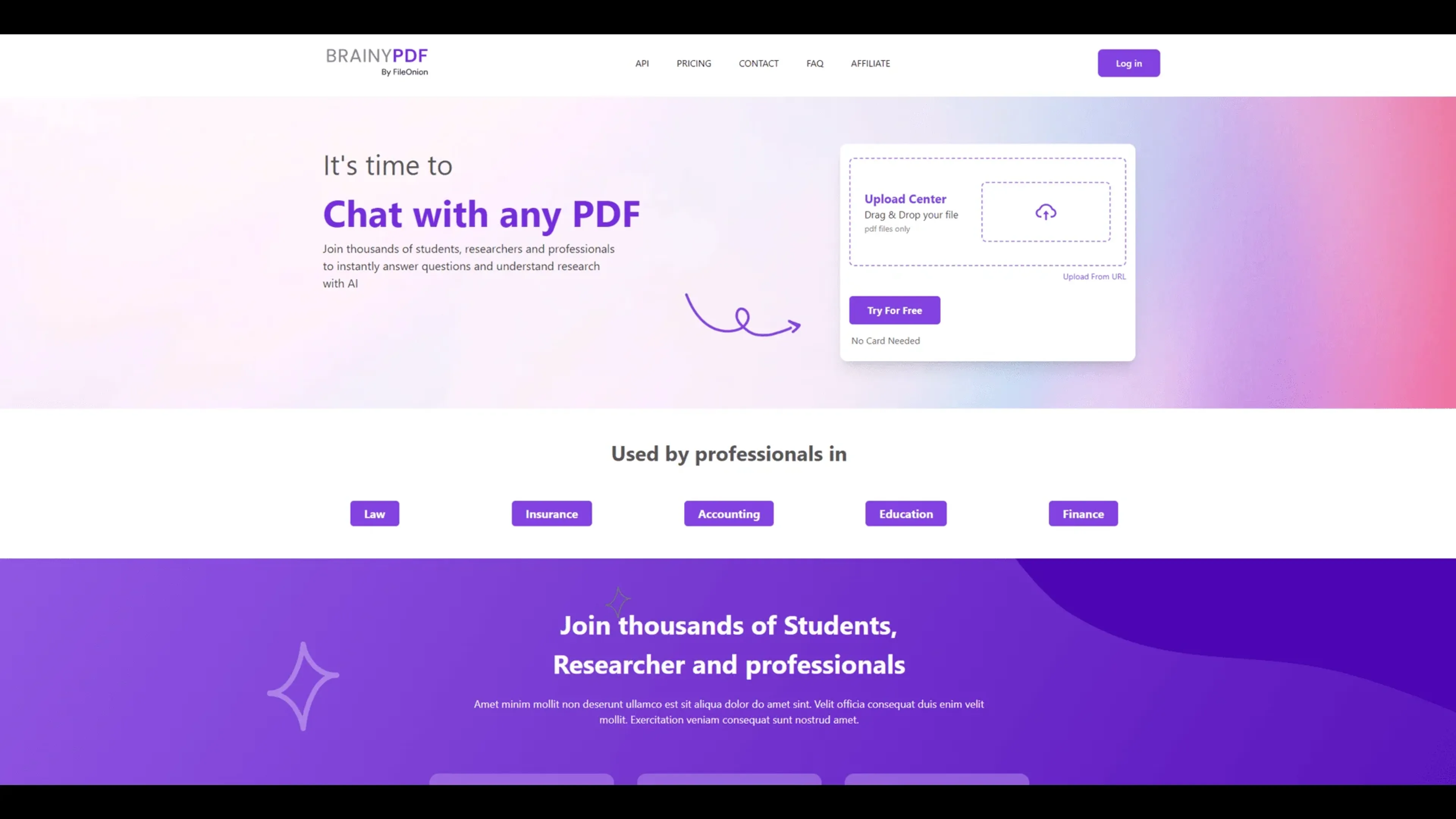 Image related to BrainyPDF, an AI tool for conducting and organizing research.