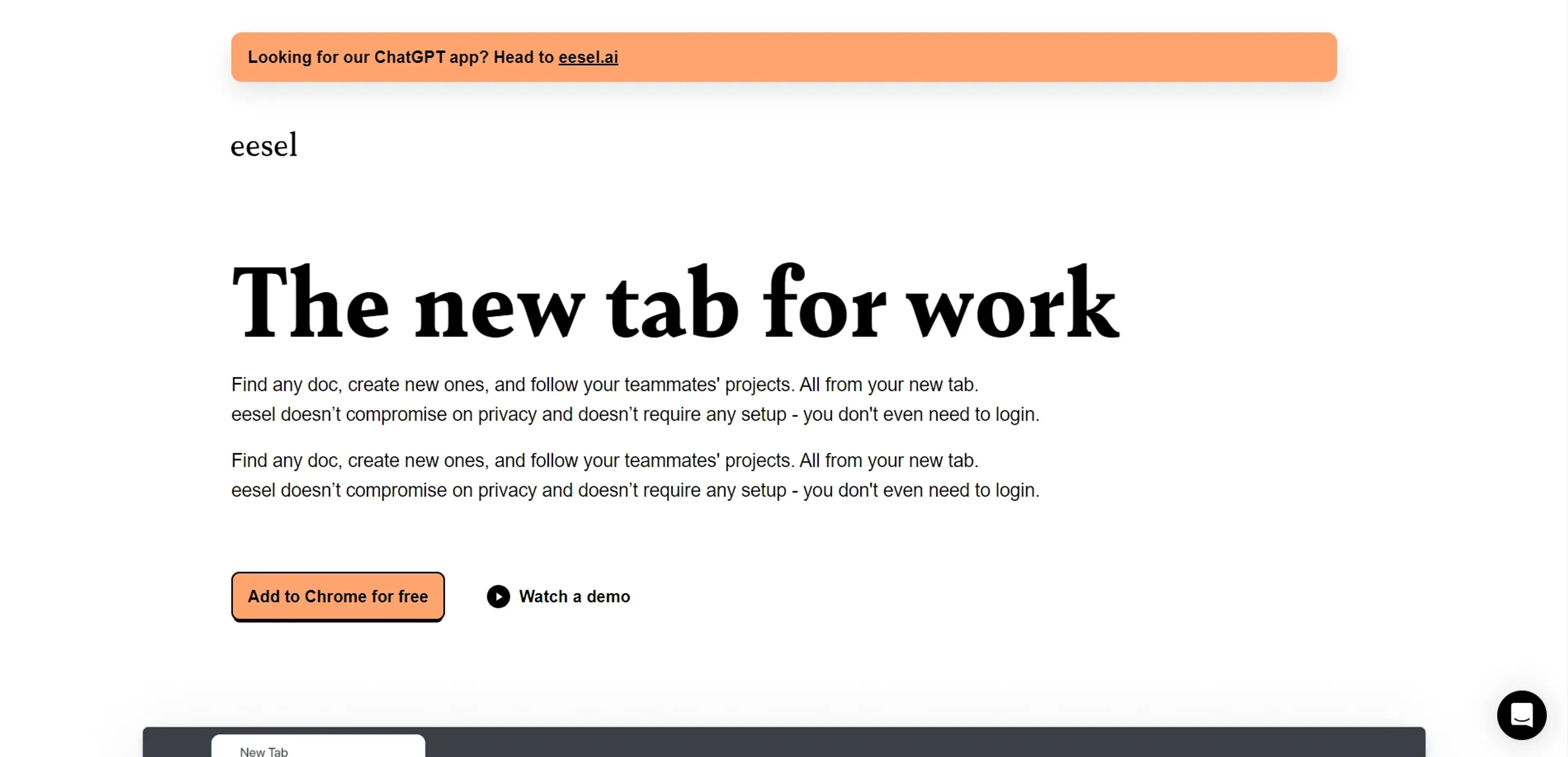 Image related to Eesel App, an AI tool for managing projects and team workflows.