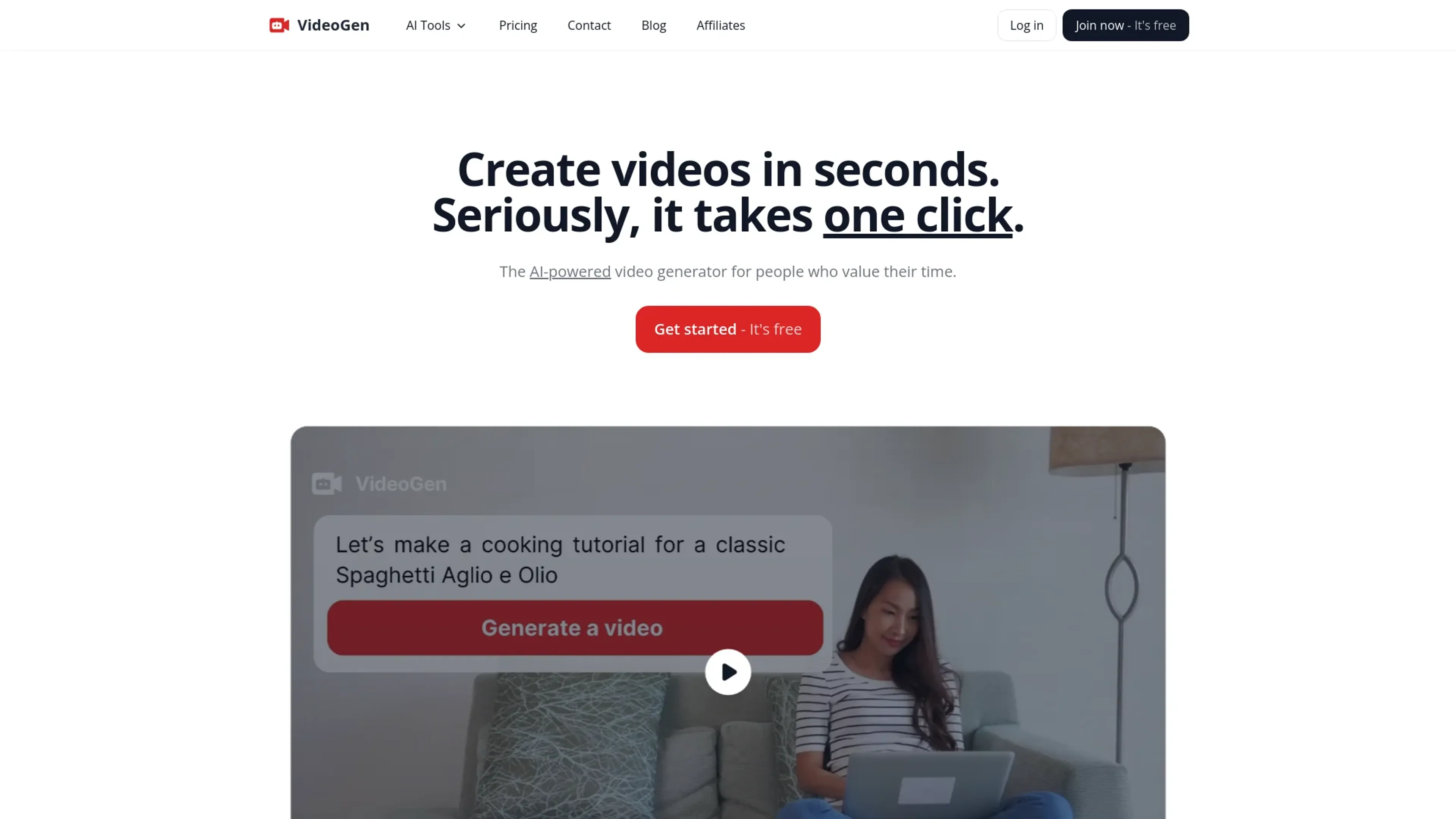 Image related to VideoGen, an AI tool for generating realistic videos.