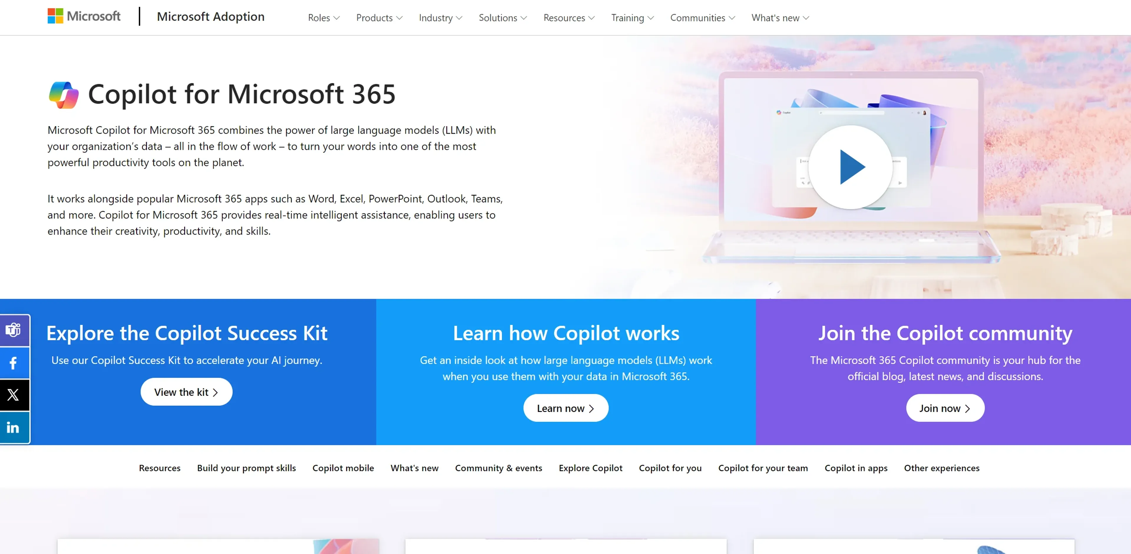Image related to Copilot for Microsoft 365, an AI tool that acts as a personal digital assistant.