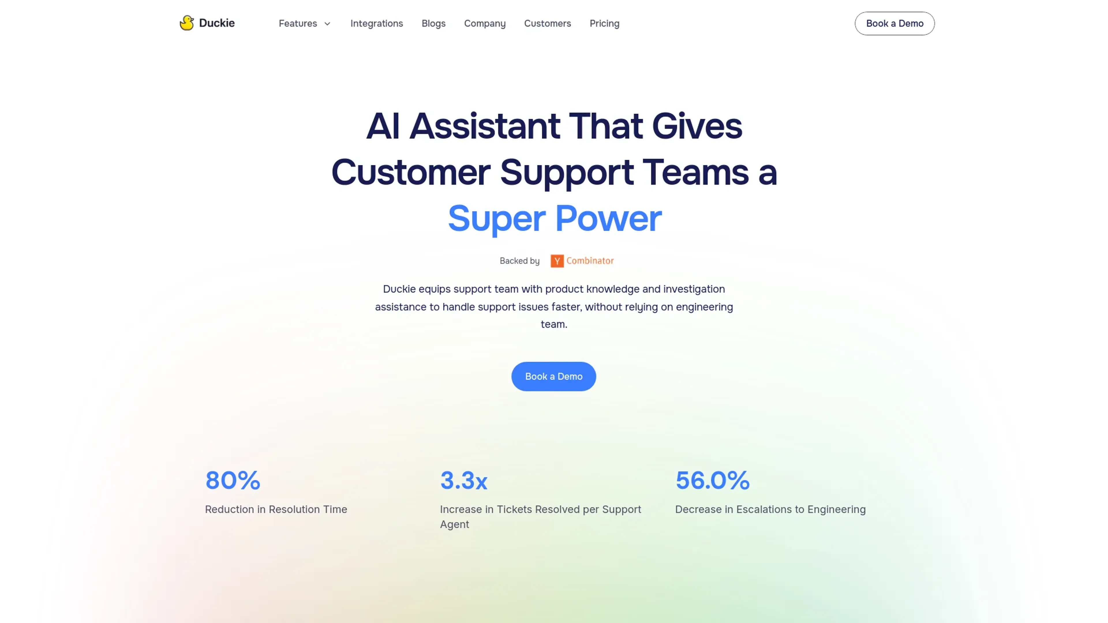 Image related to Duckie, an AI tool for automating customer service and support.