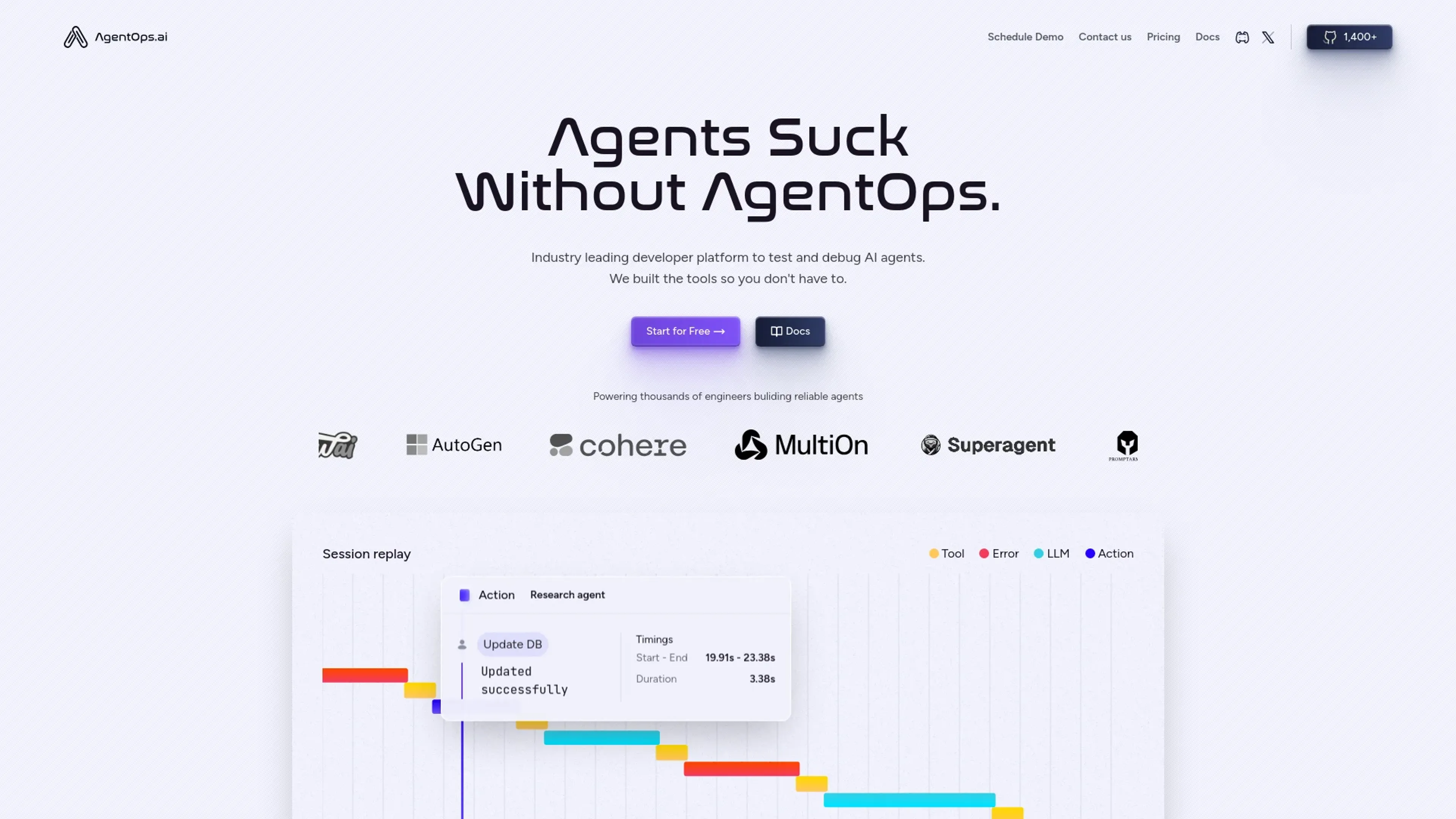 Image related to AgentOps, an AI tool for building and deploying autonomous agents.