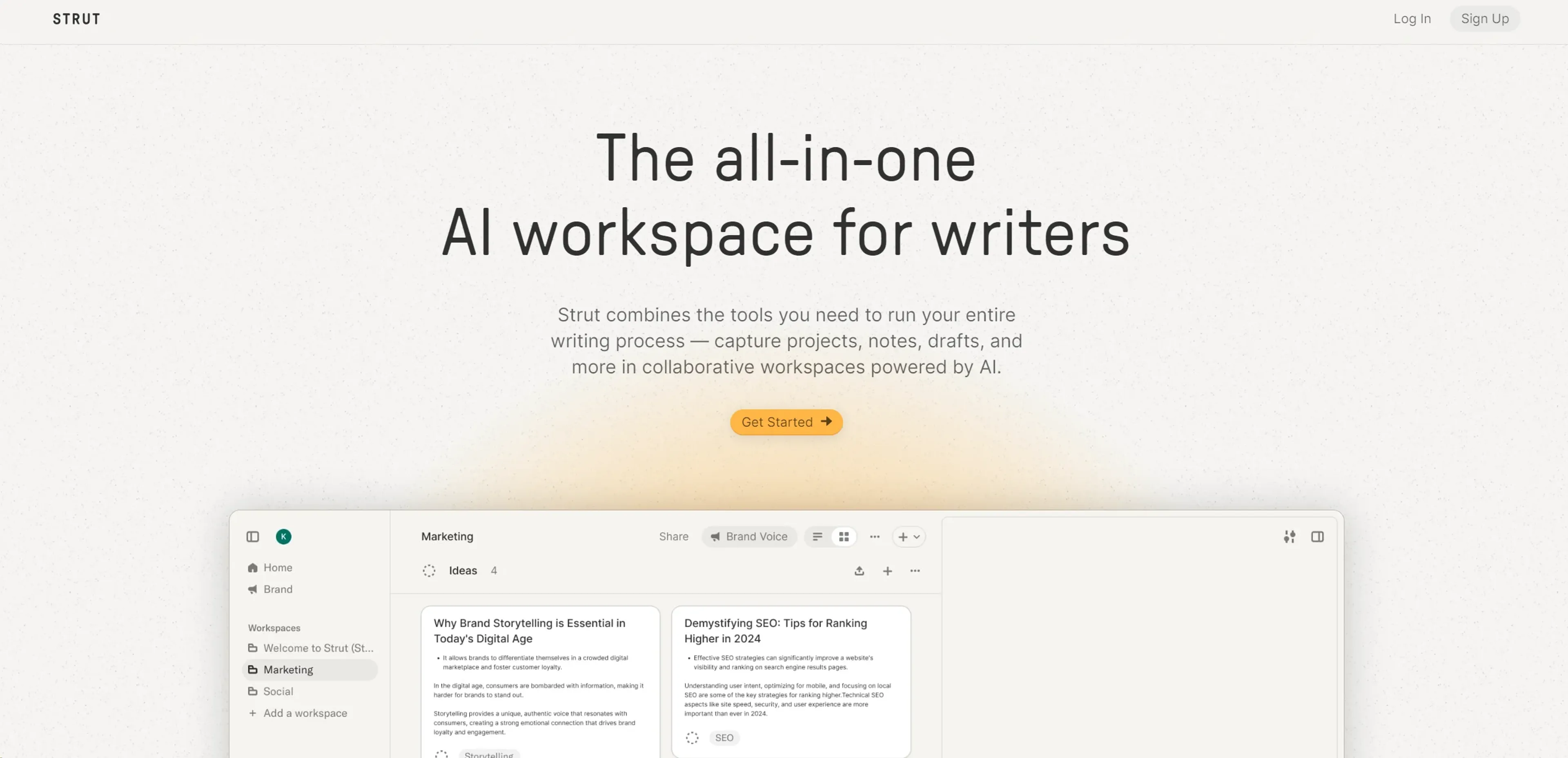 Image related to Strut, an AI tool for managing projects and team workflows.