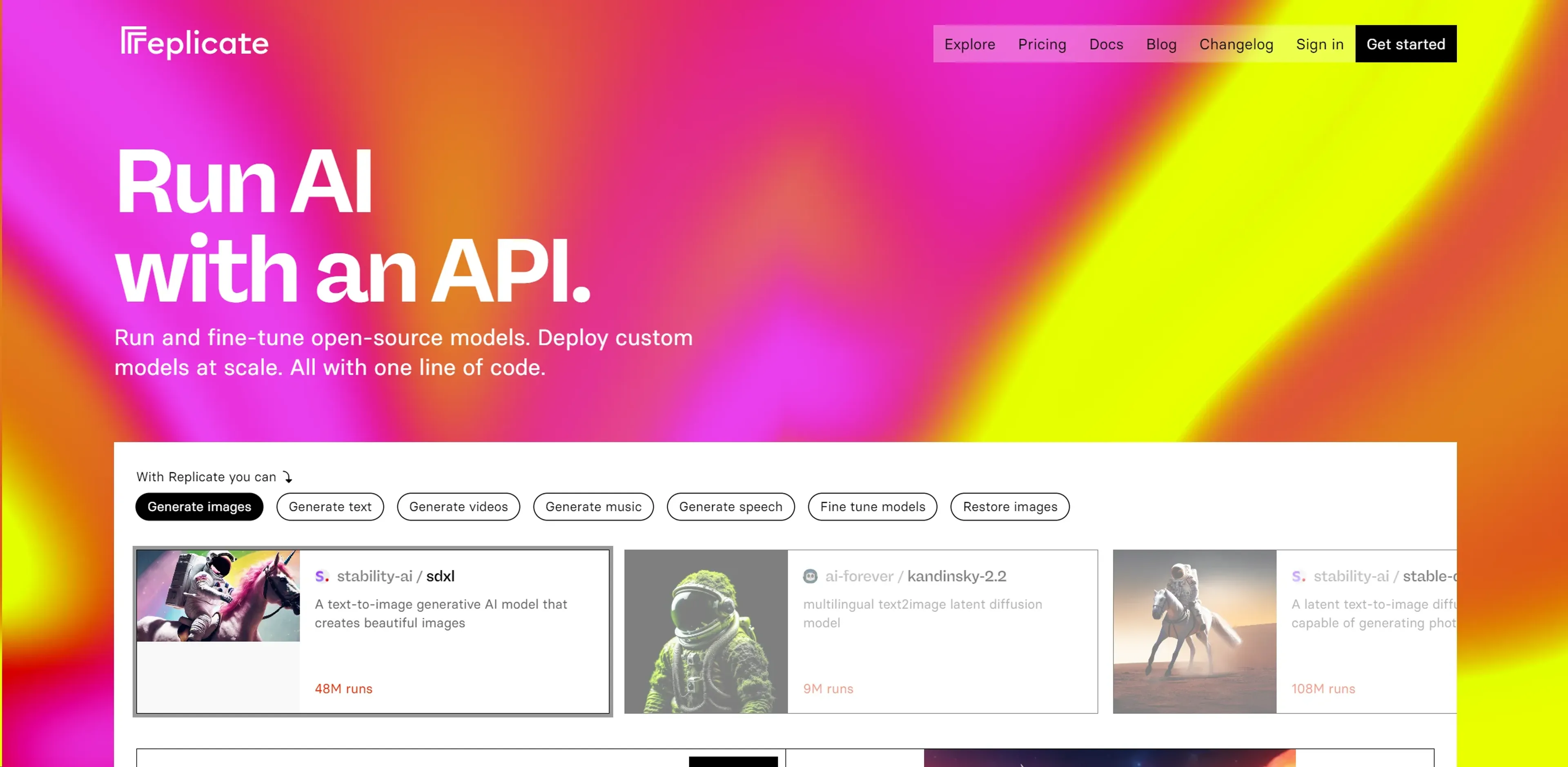 Image related to Replicate, an AI tool for building and deploying autonomous agents.