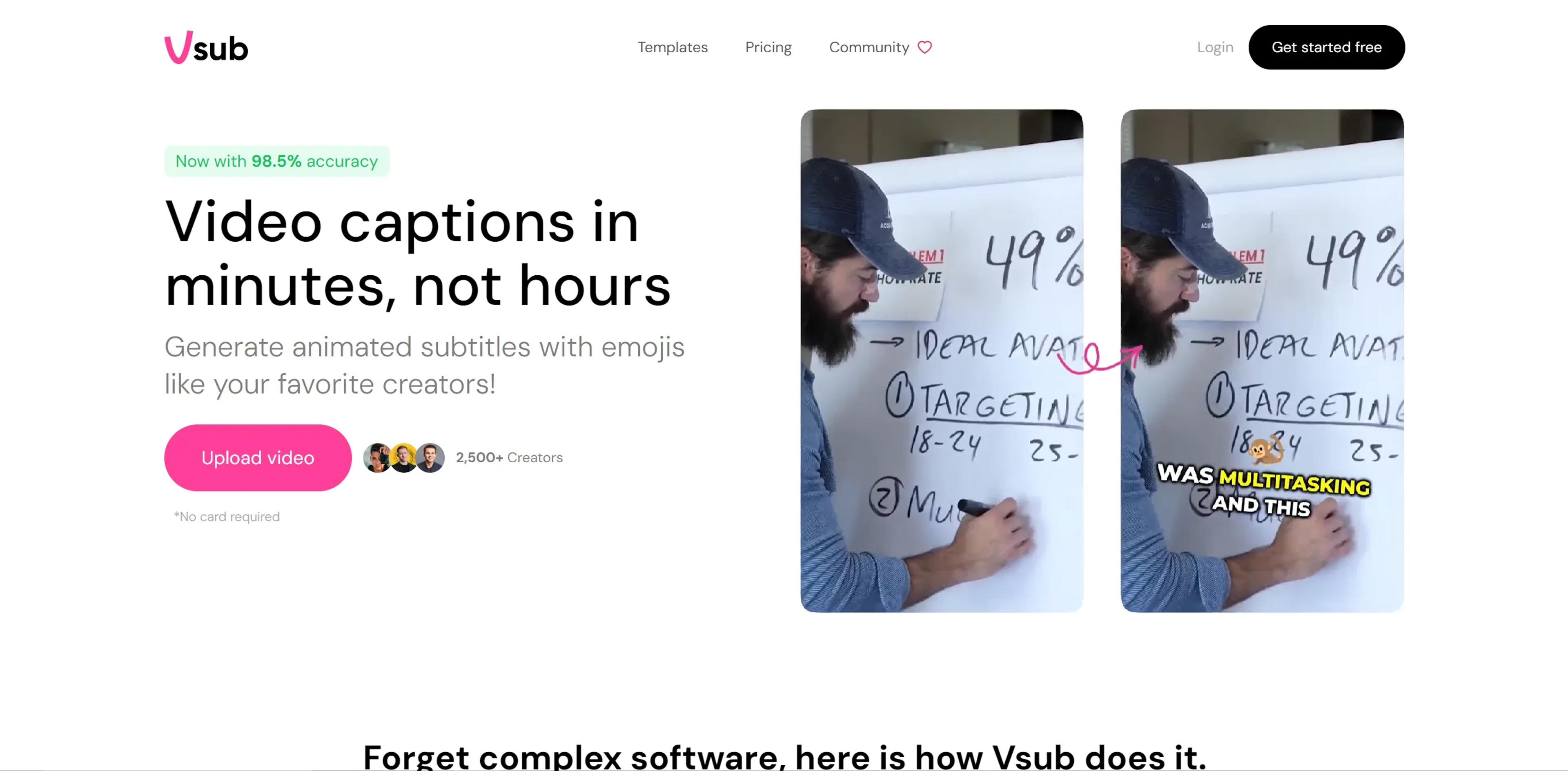Image related to Vsub, an AI tool for turning text into videos.