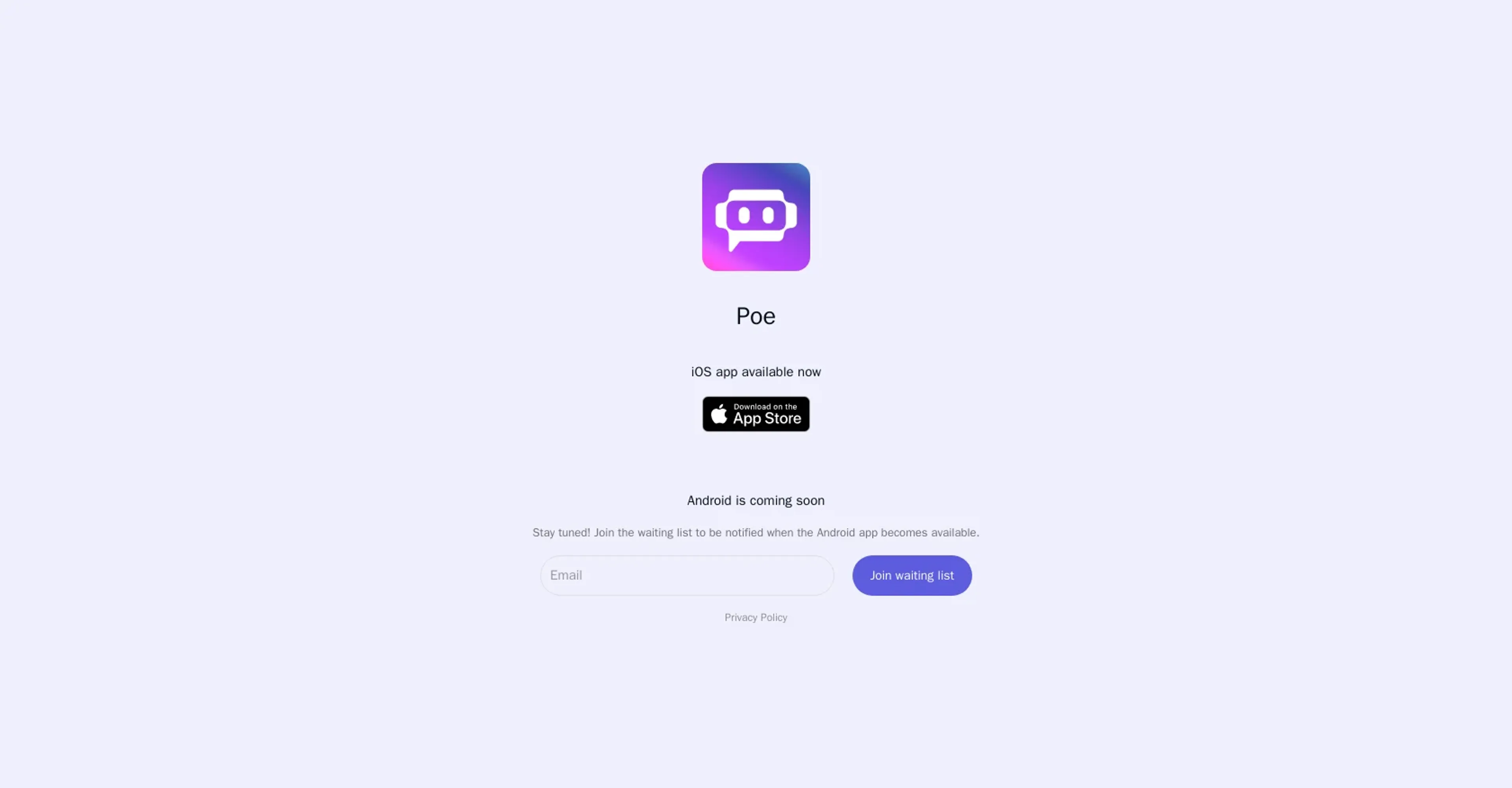 Image related to Poe, an AI chatbot for conversations and customer interactions.
