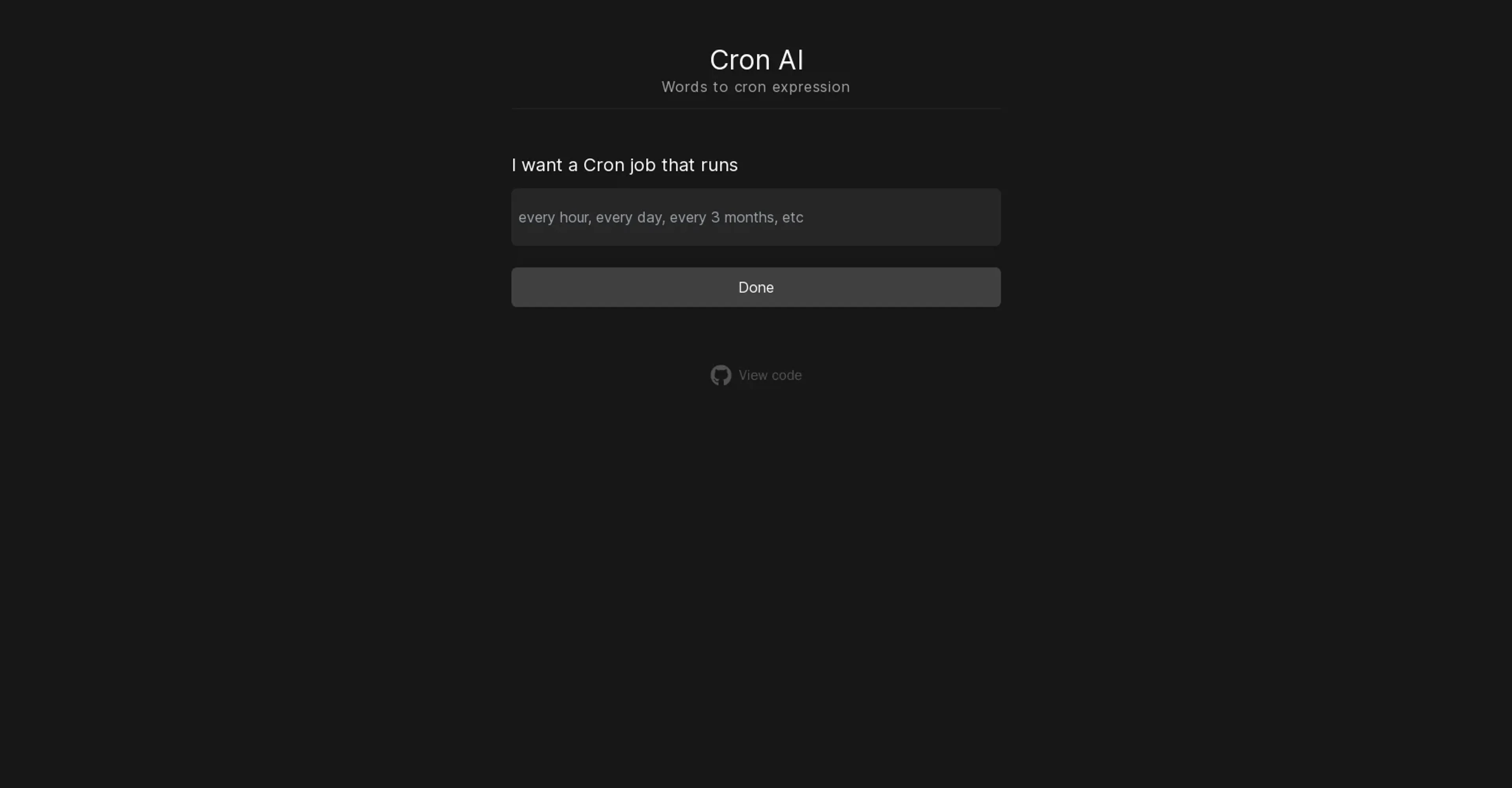 Image related to Cron AI, an AI tool for assisting with programming and code generation.